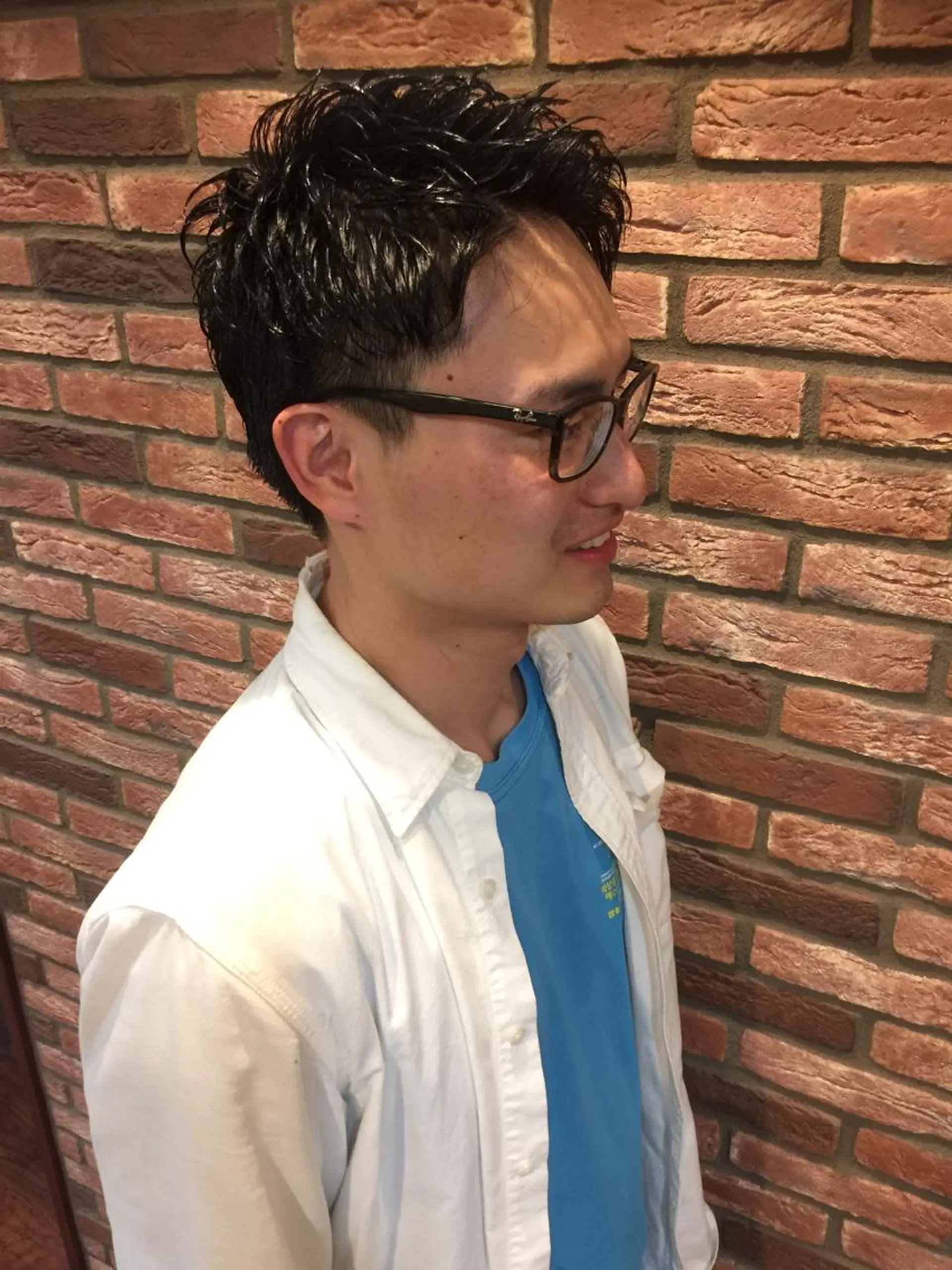 ショート パーマ 学生 赤坂barber 古澤慶一郎【モテ髪】のヘアスタイル