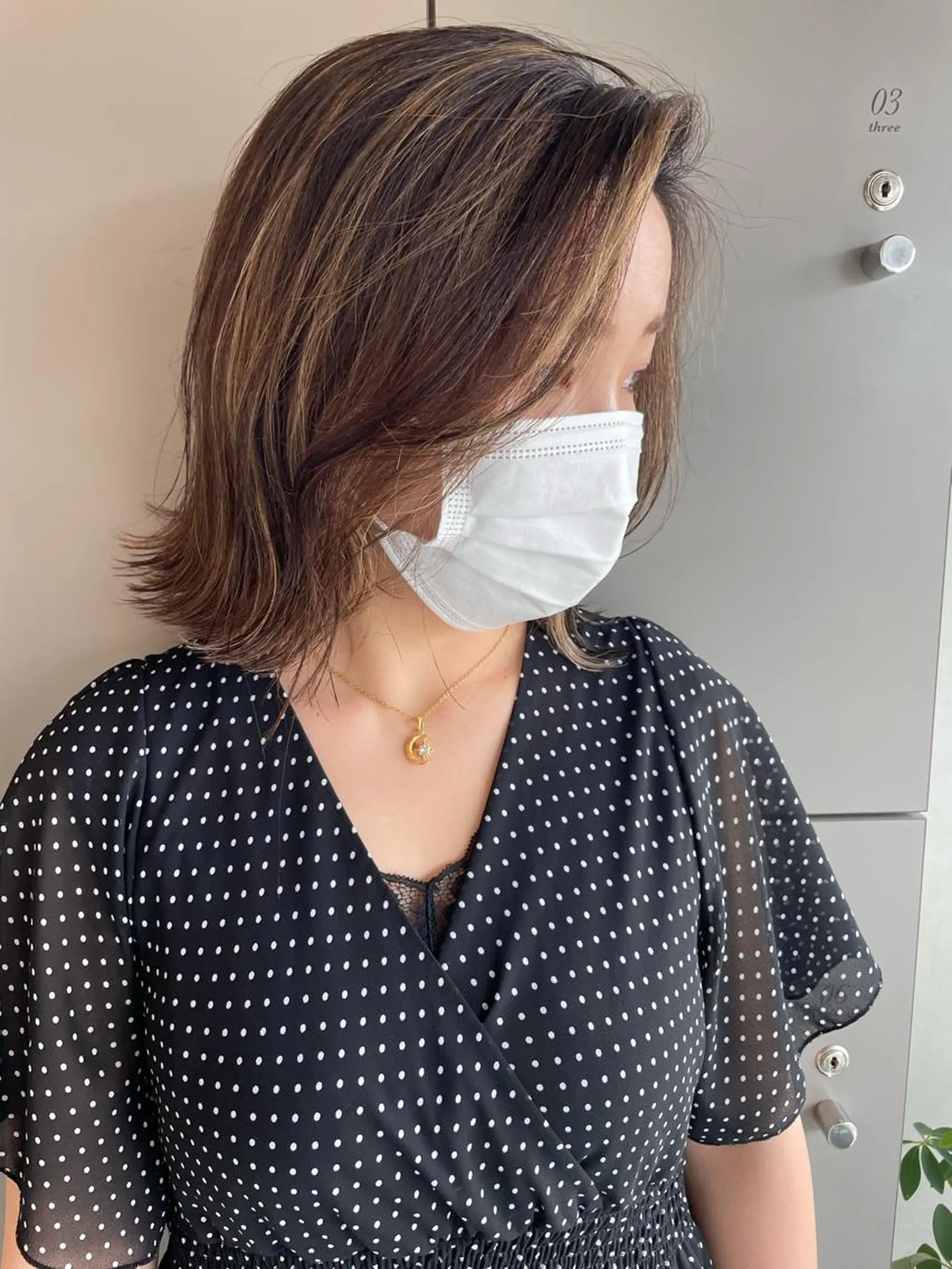 ミディアム 切りっぱなしボブ ショートボブ ミディアムパーマ ミストバング ボブ C’LD hair  produce /シールドヘア所属・モテ髪/ボブ/ショー ト/アダチフウトのヘアスタイル