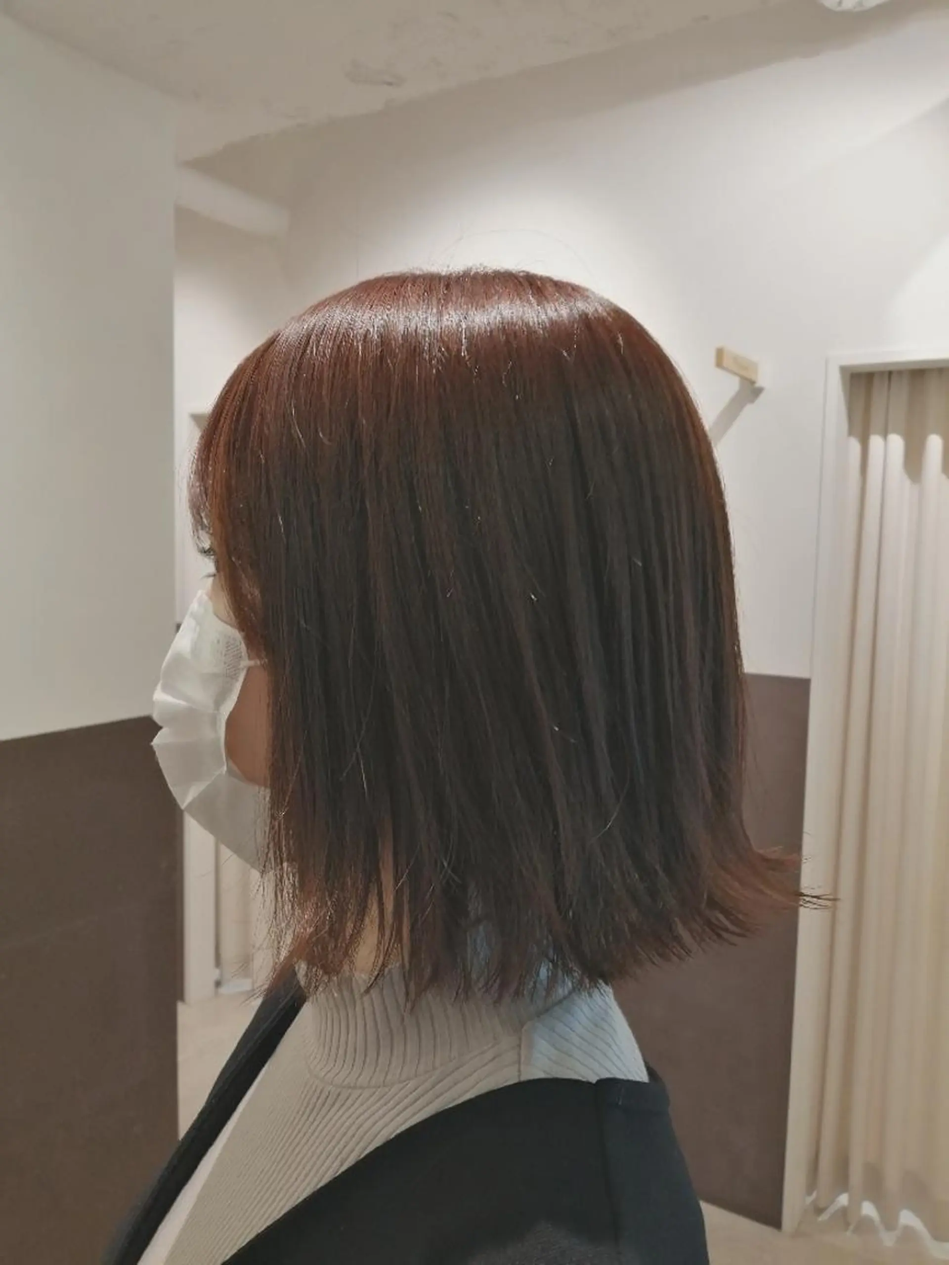 ミディアム カラー 切りっぱなしボブ ボブ 【23時まで営業】 酒井啓佑のヘアスタイル