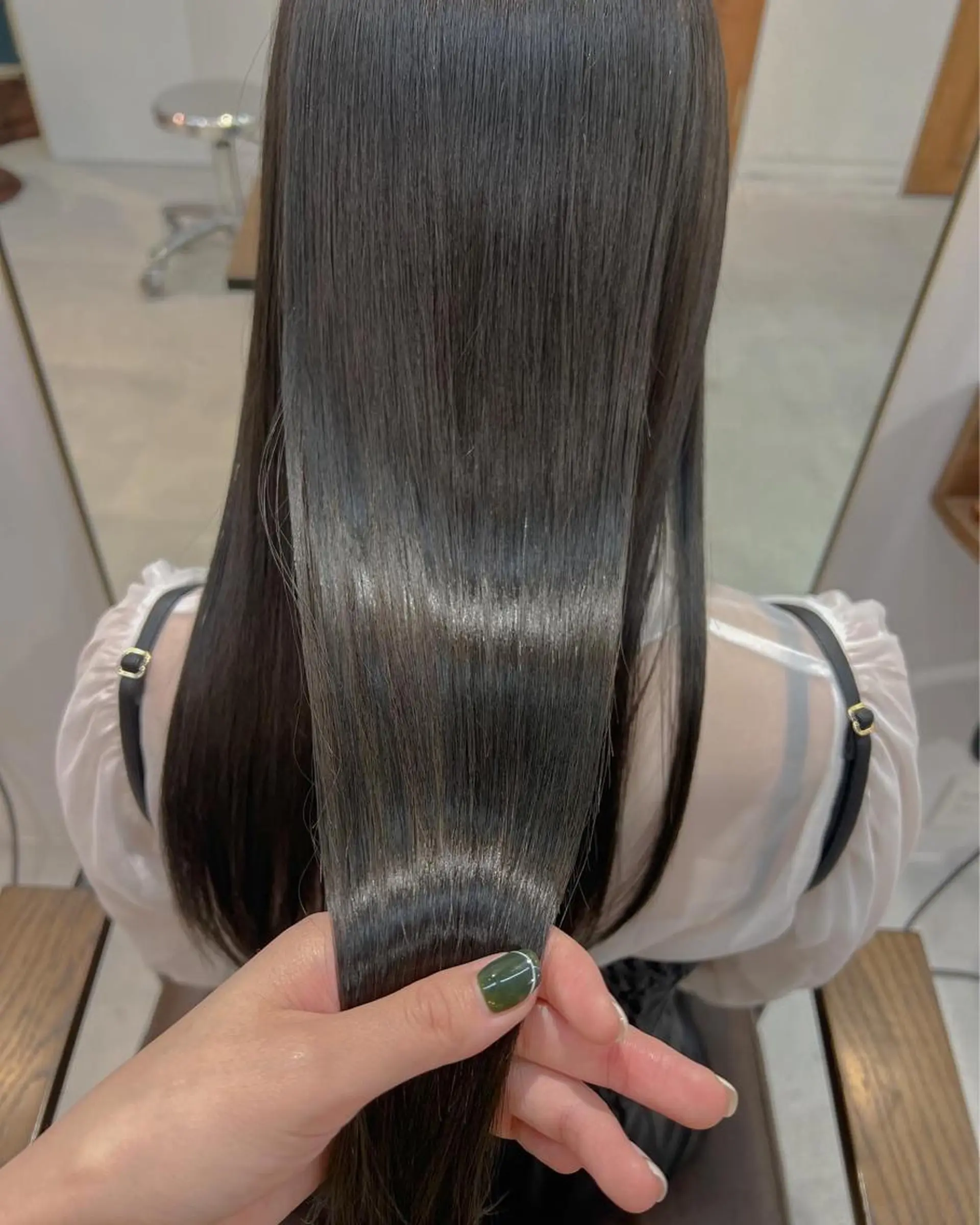 ロング 縮毛矯正 色素薄めカラー❤︎ chihiroのヘアスタイル