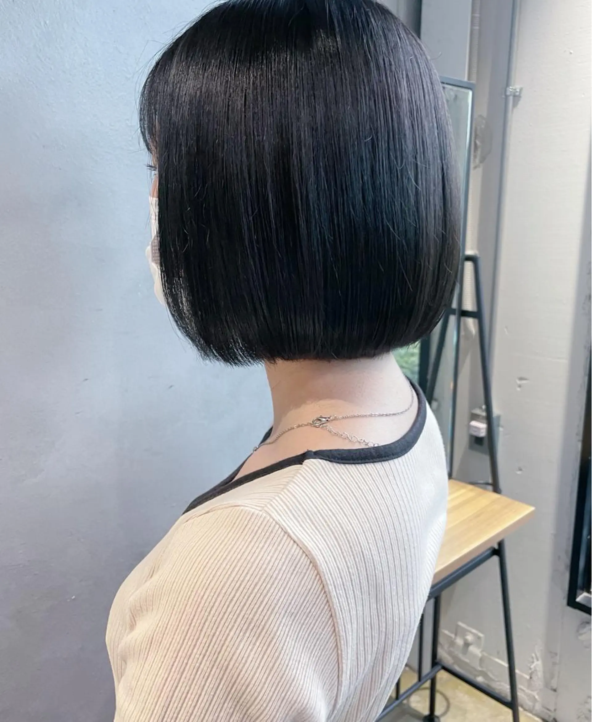 ショート 美髪矯正/艶カラー ボブ/栄/鐘ヶ江純也のヘアスタイル