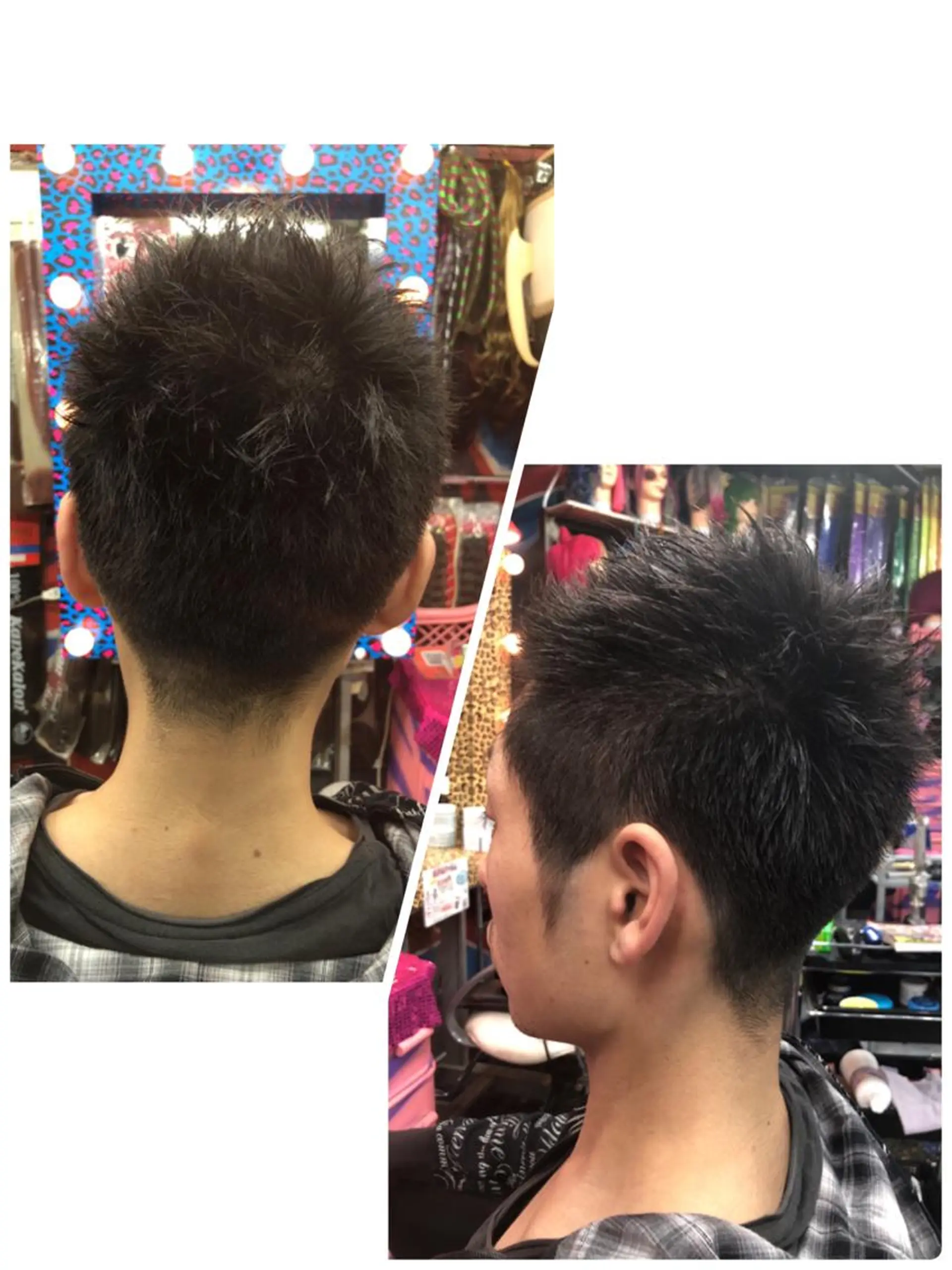 ショート メンズ アップバング 刈り上げ カット 今泉 周のヘアスタイル