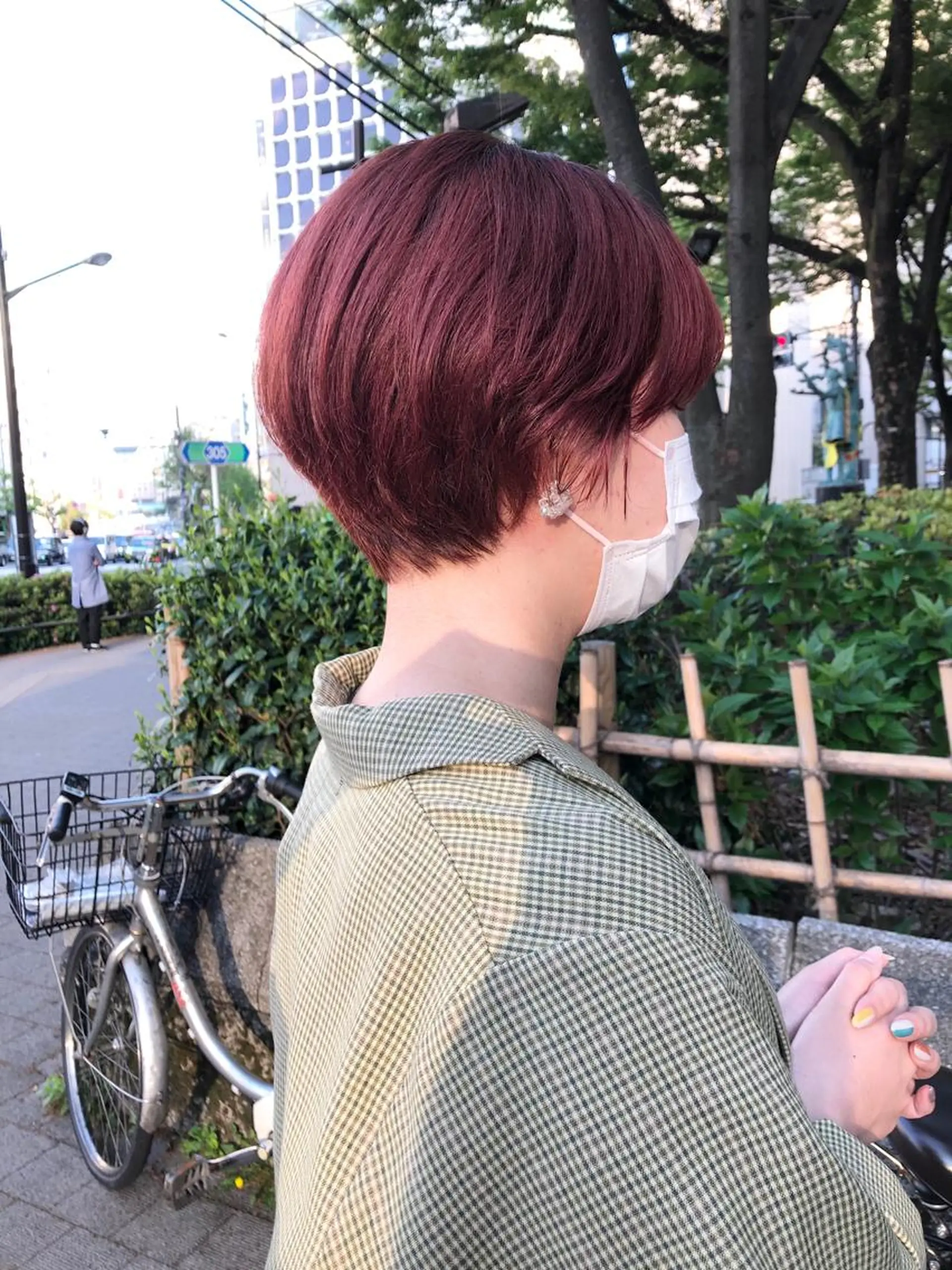 ショート カラー ブリーチ カット ヘアカラー トリートメント ボブ/ミニボブ/ 立河今日子のヘアスタイル