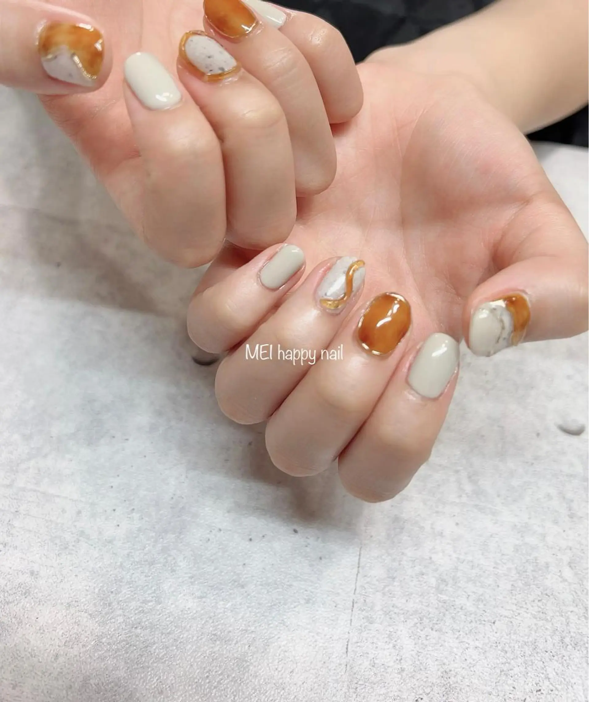 ネイル 北浦和 自爪育成ケアのネイルデザイン