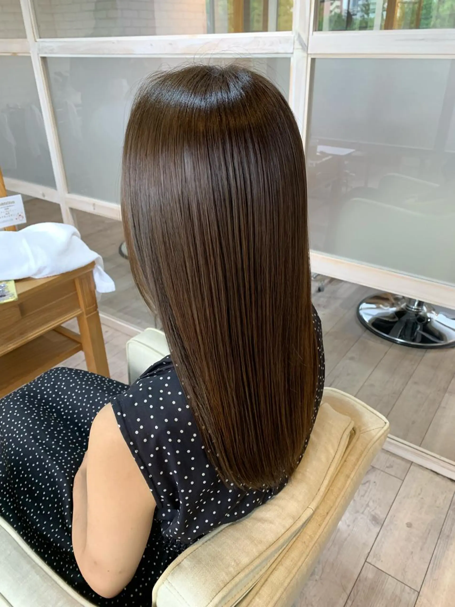 セミロング カラー オーガニックカラー 髪質改善 トリートメント 酸熱トリートメント カット ヘアカラー トリートメント 🏆蔵前個室 美容院🏆　大川月央のヘアスタイル