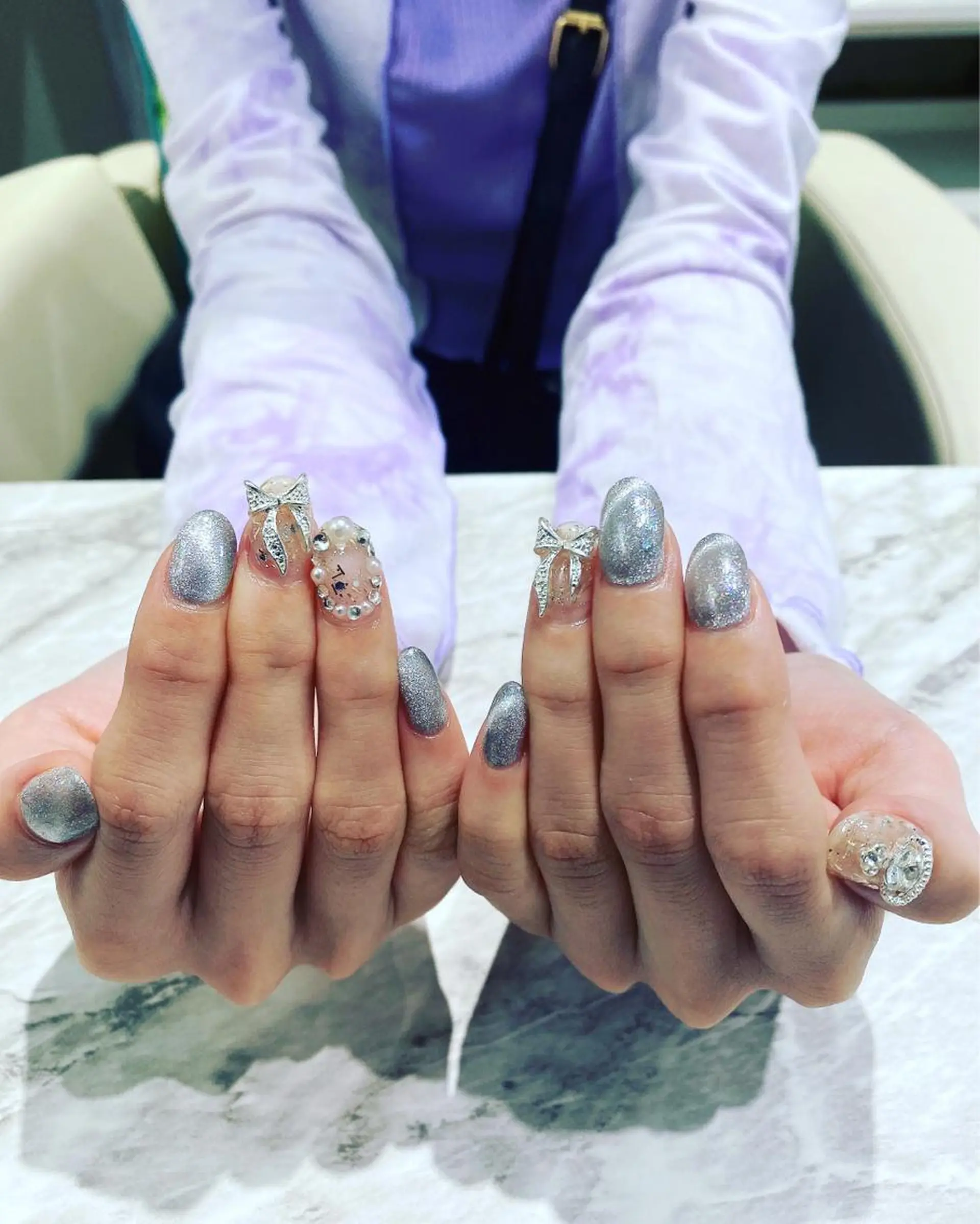 ネイル マグネットネイル ハンドネイル フットネイル ハンドケア nail salon  AlgeTy所属・✴︎:.｡. MAKI.｡.:✴︎のネイルデザイン