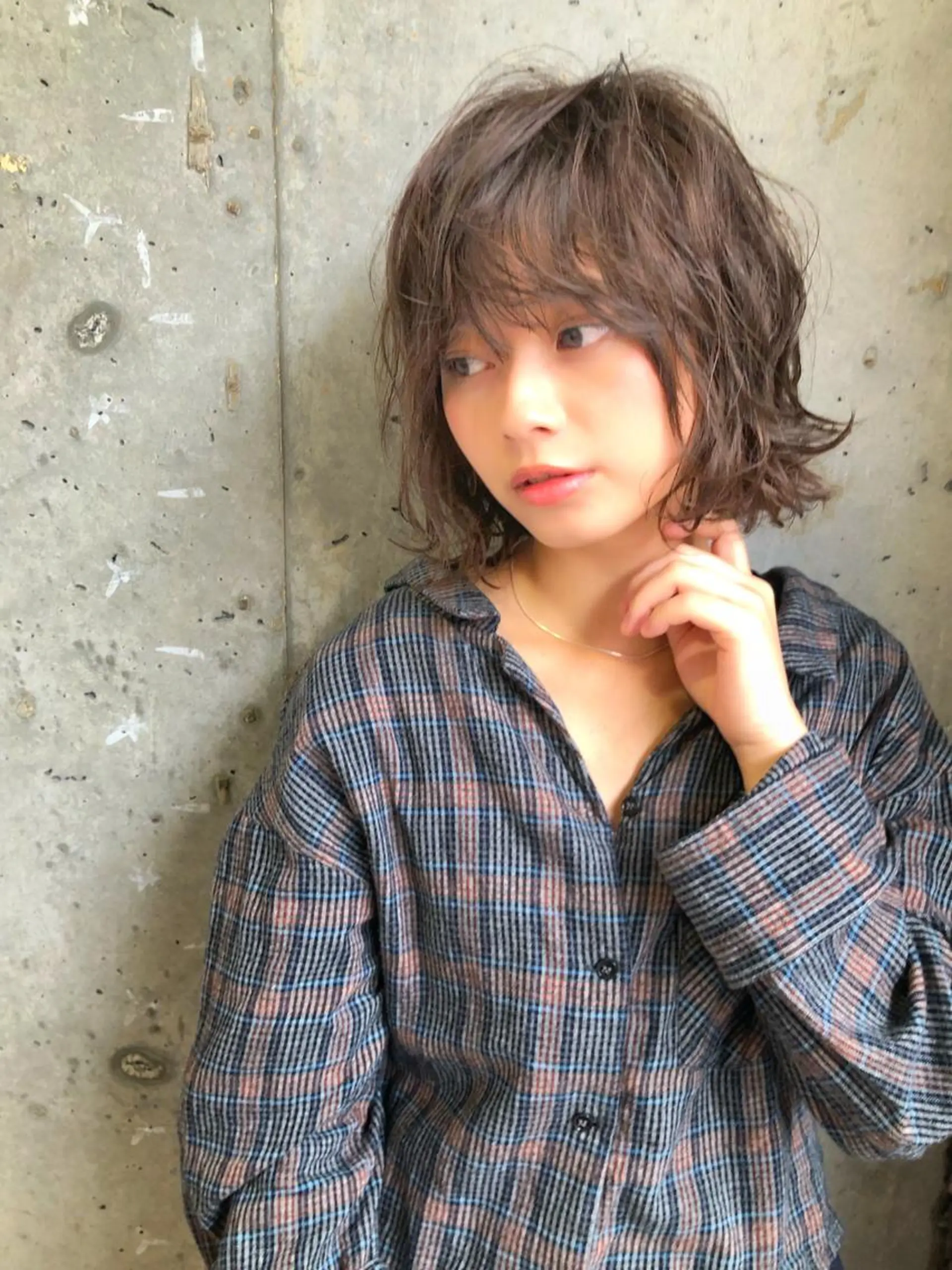 ミディアム ミディアムパーマ くせ毛 エクステ指名No.1 【店長】橘田のヘアスタイル