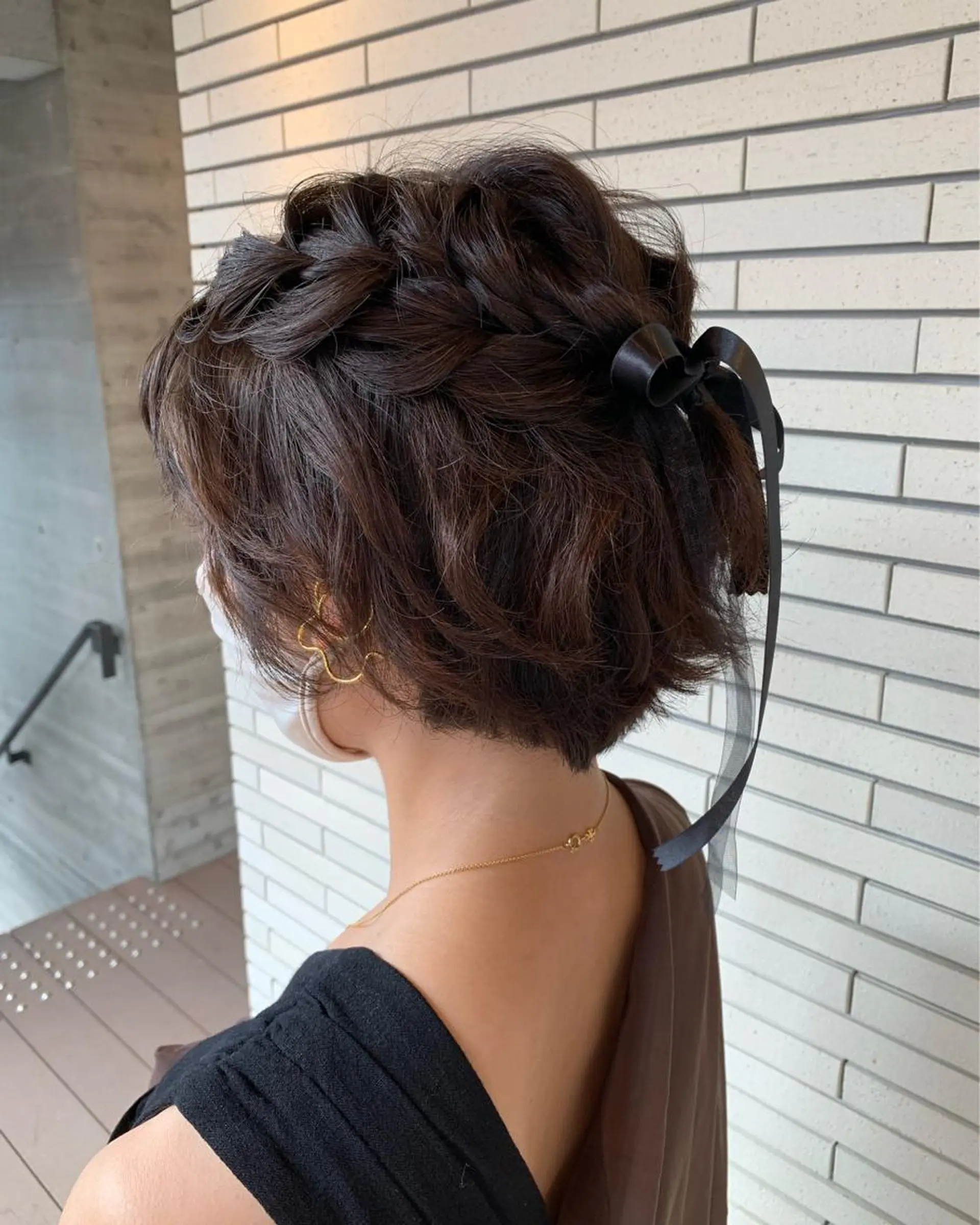 ショート ヘアアレンジ ヒロミ/アレンジ/ アンニュイ/透け感のヘアスタイル