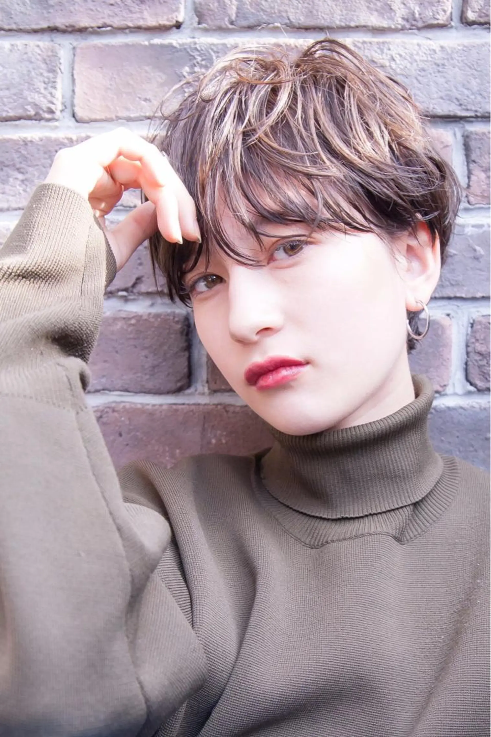 ショート 🕊️レイヤーカット 透明感カラー GOのヘアスタイル