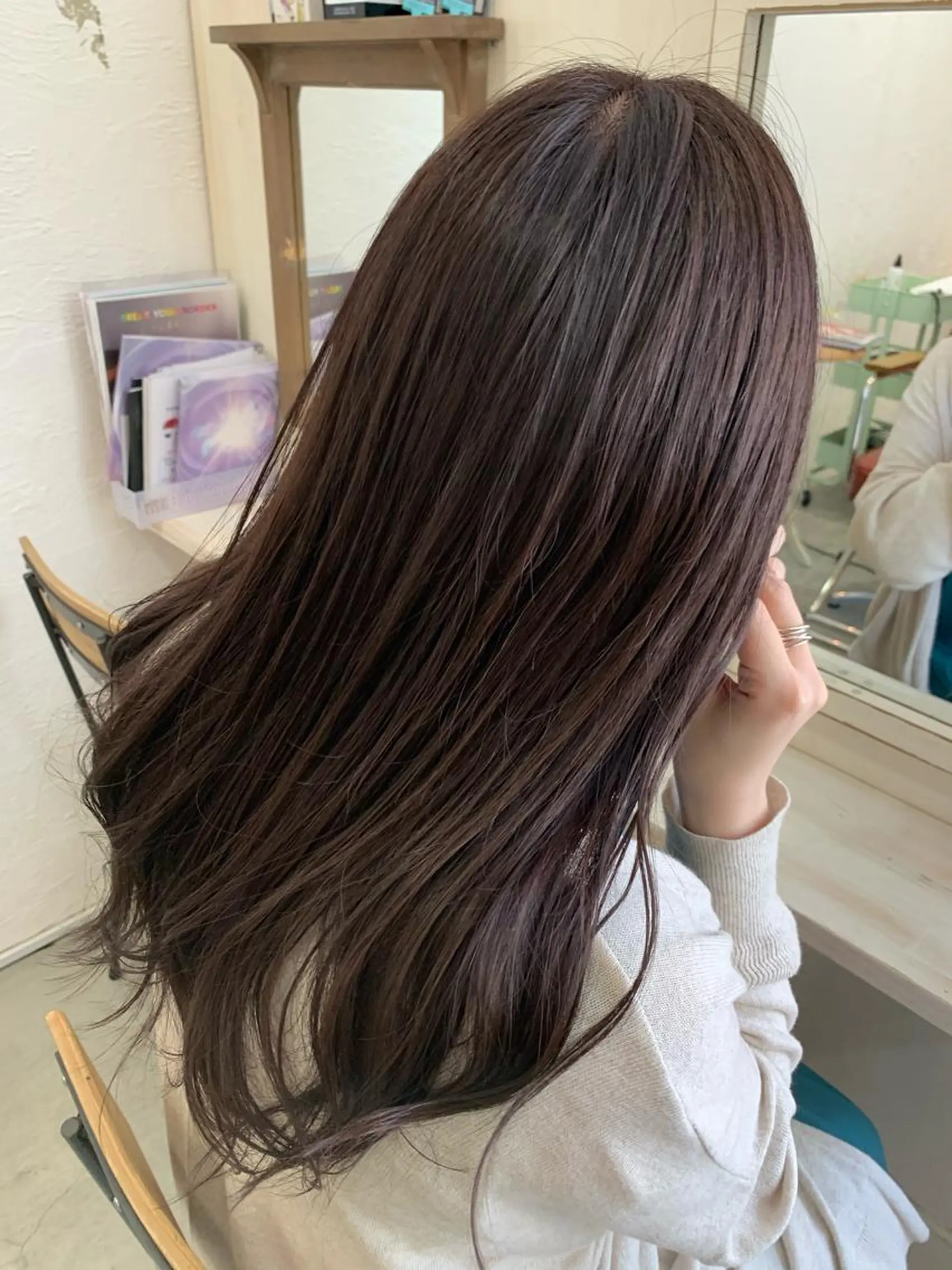 ロング カラー カット ヘアカラー fio マナミのヘアスタイル