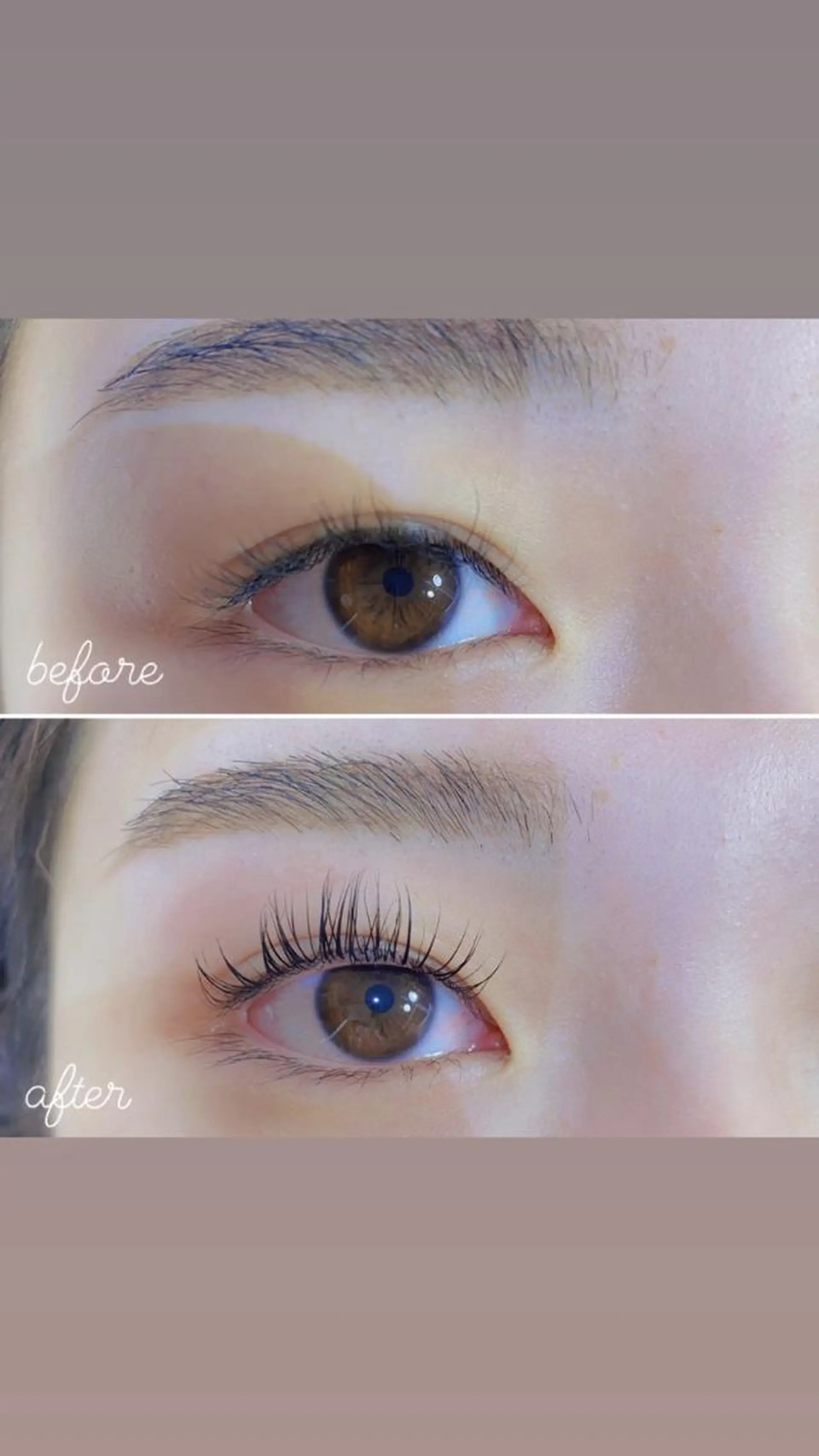 マツエク・マツパ パリジェンヌラッシュリフト 一重×まつ毛パーマ By color  EYE&NAIL所属・BY  COLOR eyedesinのマツエク・マツパデザイン