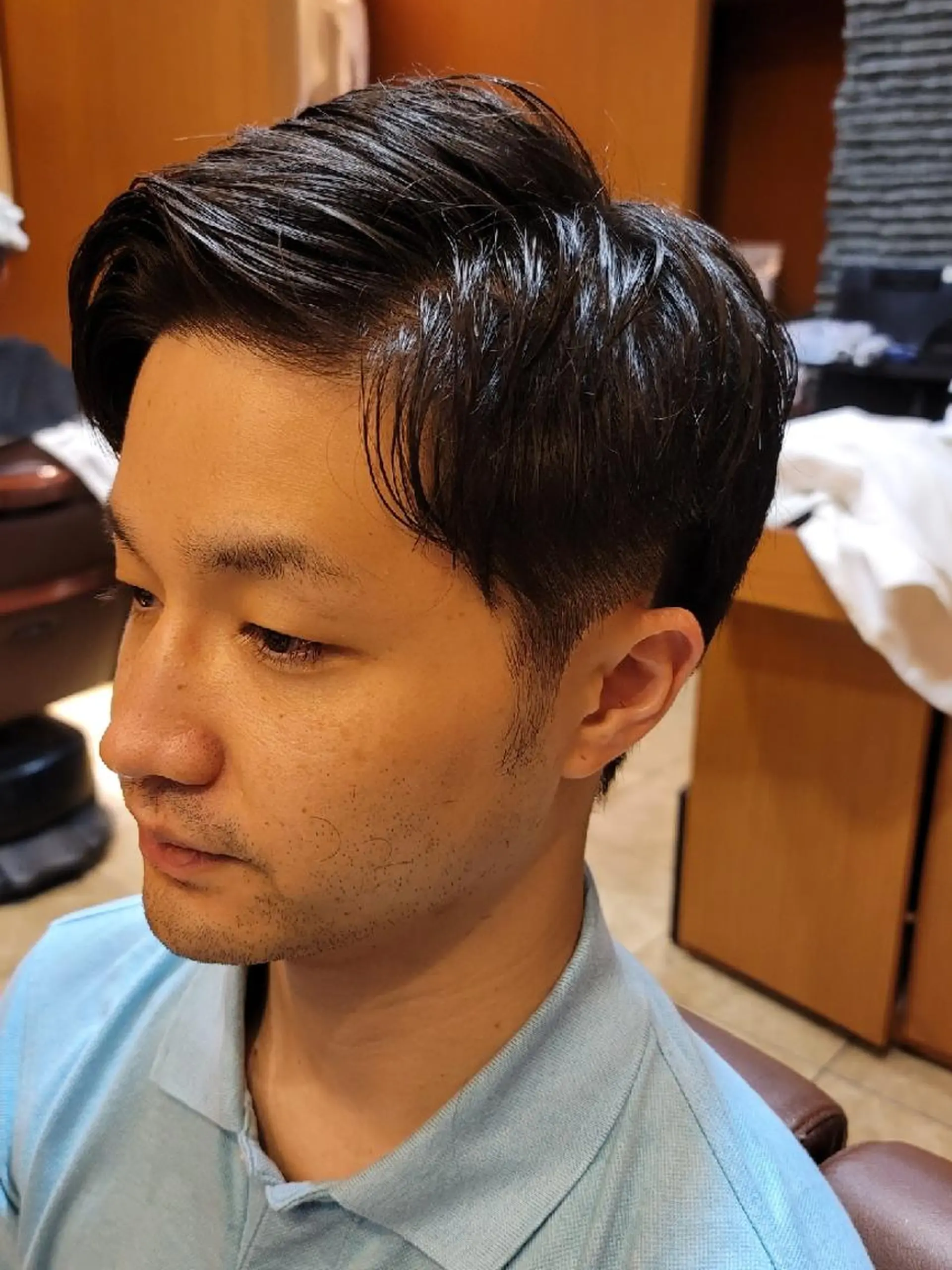 ショート メンズ 七三 HAIR MODE KIKUCHI銀座店所属・💈リクエスト受付中 サトウのヘアスタイル