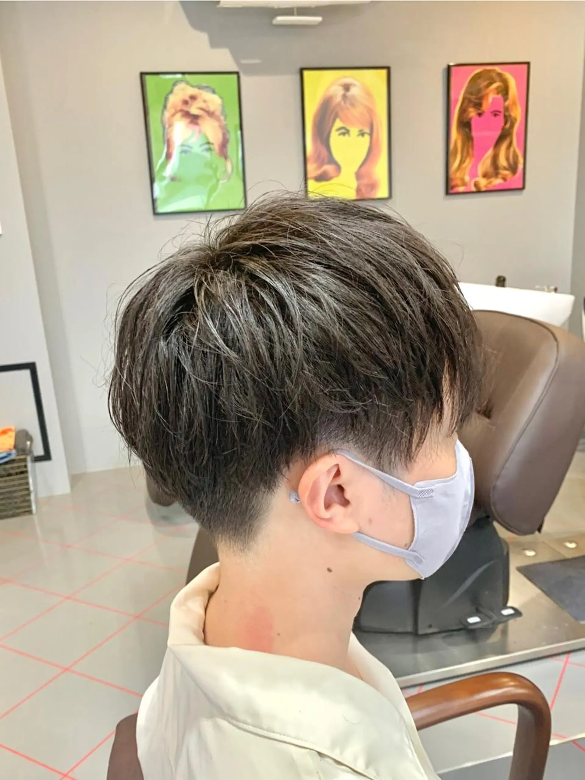 メンズ マッシュ 刈り上げ メンズサロン　アソビ所属・【扱いやすいパーマ】 眞鍋拓己のヘアスタイル