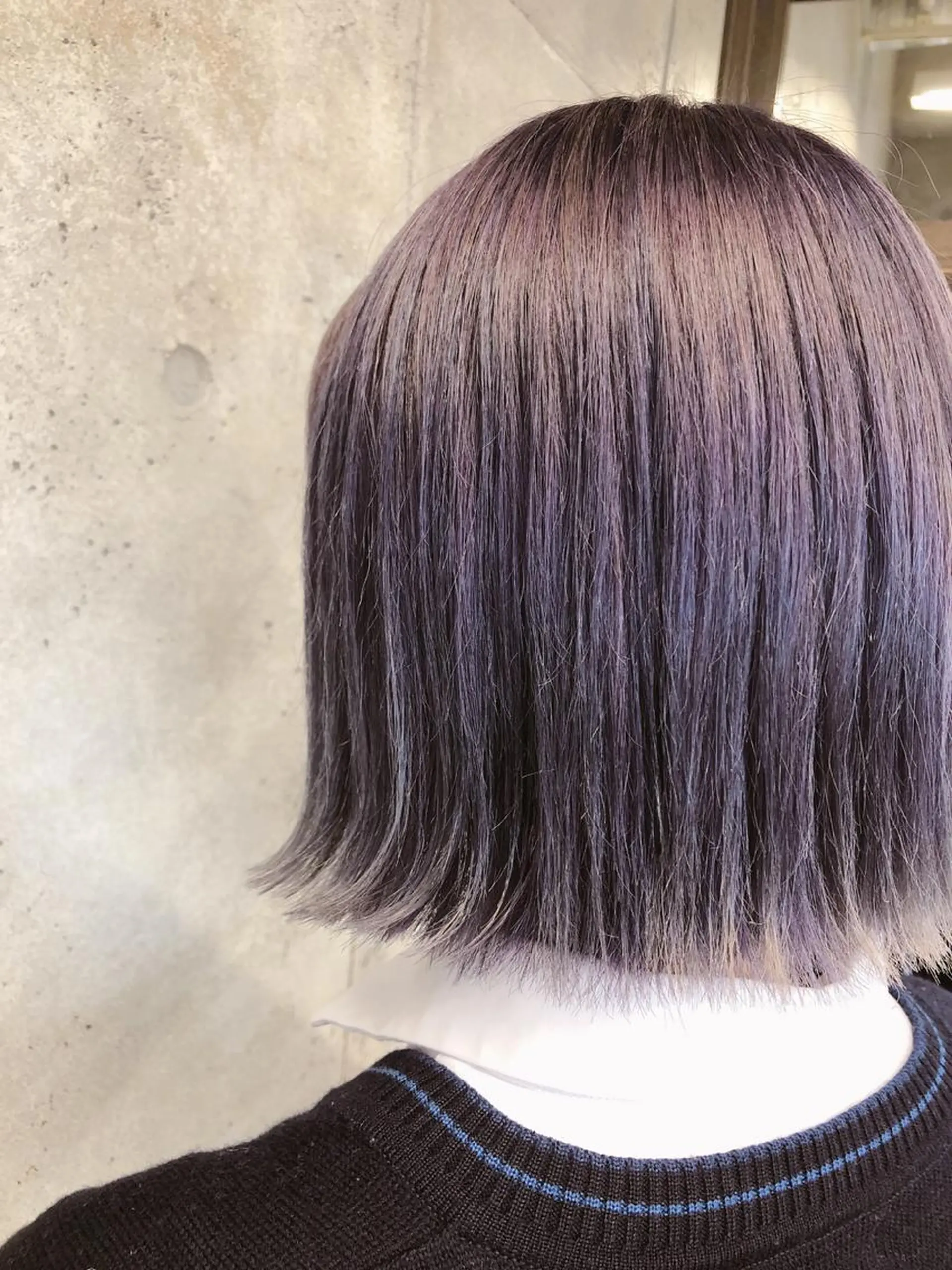 ミディアム カラー ハイトーンカラー パープルカラー wakana 【ブリーチカラー】のヘアスタイル