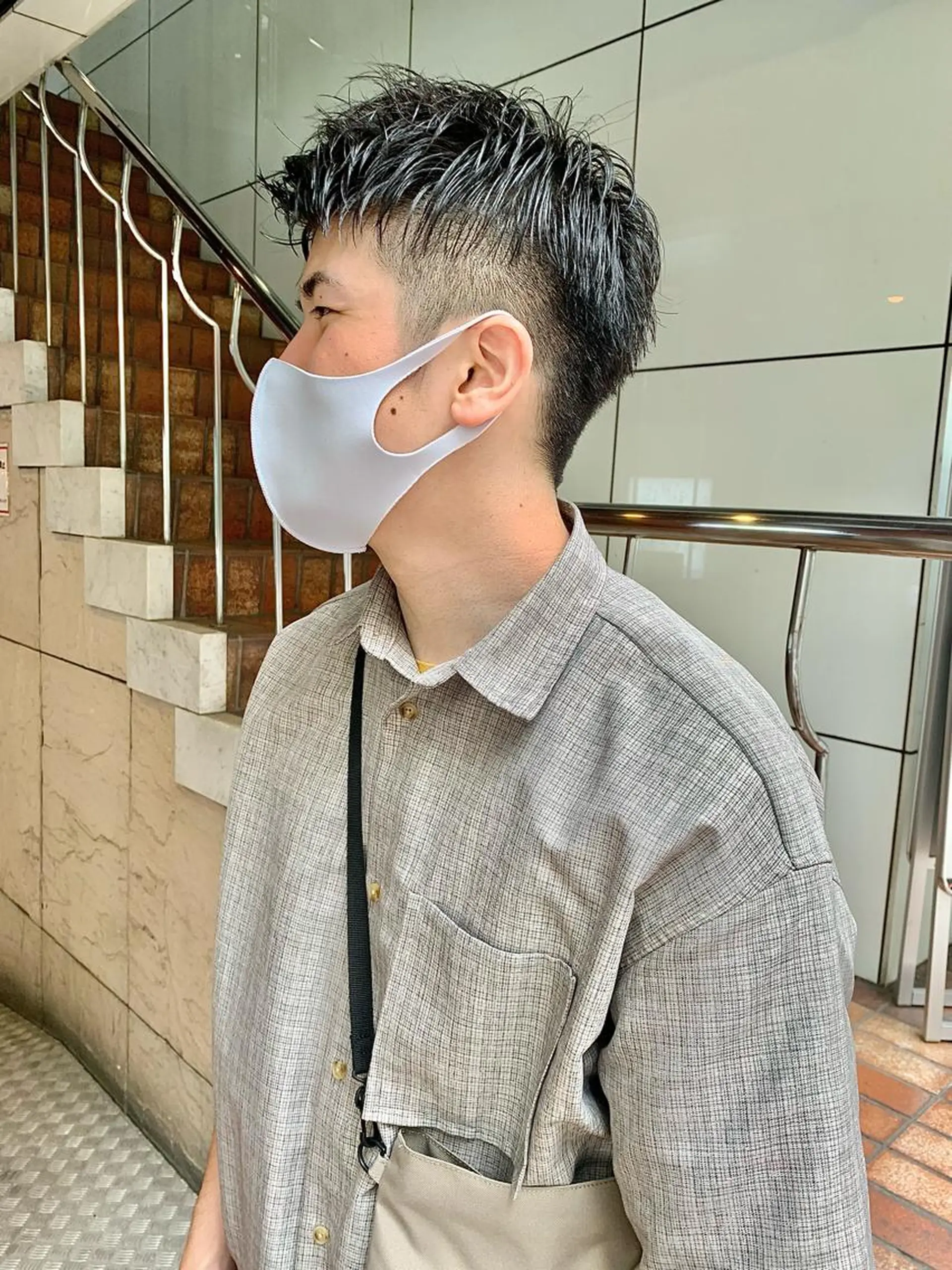 メンズ 刈り上げ カット トリートメント 柔らかブラウン/顔周 りレイヤー♡ユウシのヘアスタイル