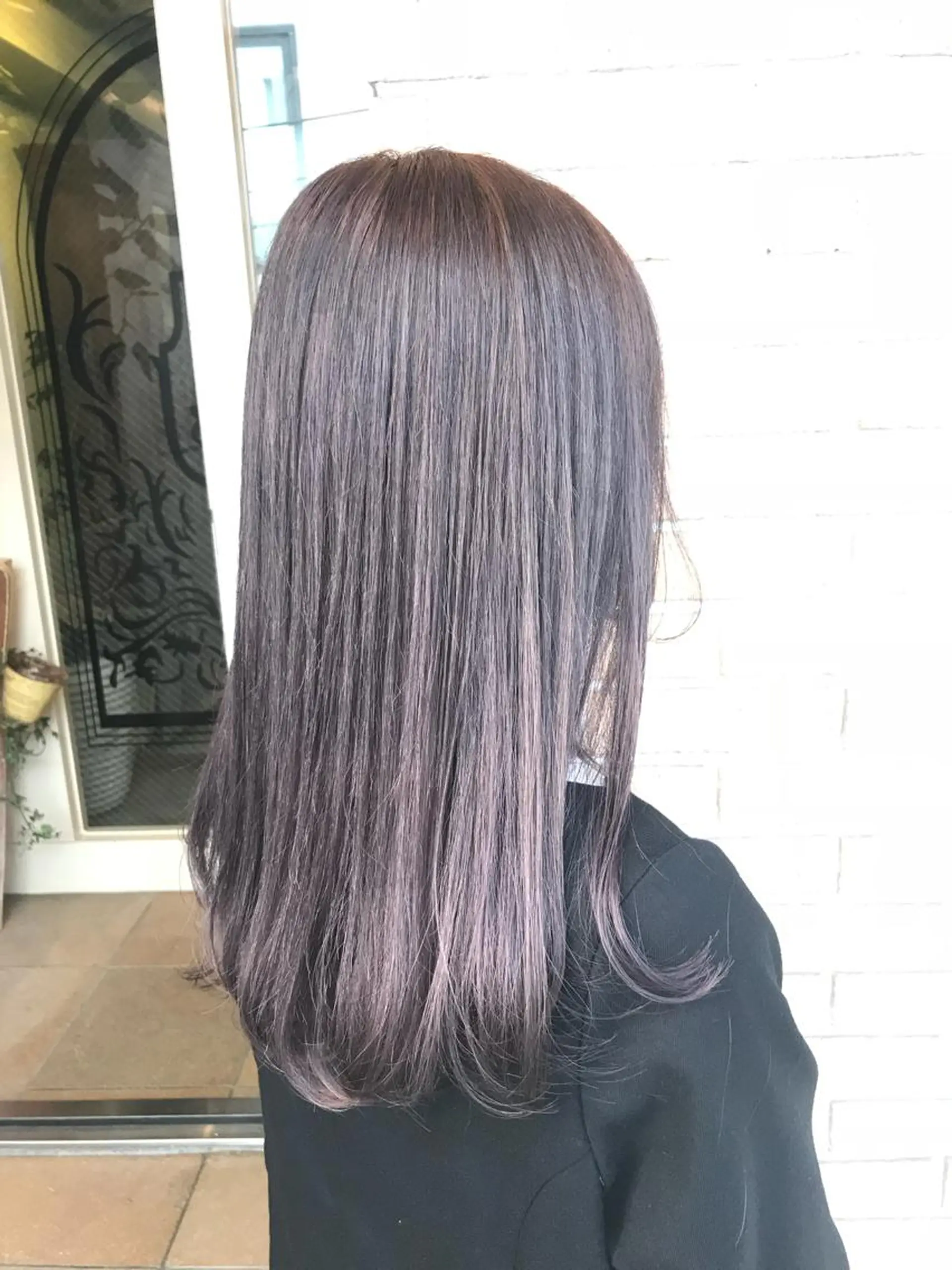 ロング カラー パーマ ヘアアレンジ メンズ キッズ ネイル マツエク・マツパ パープルカラー パープル サロンドミルク 原宿のヘアスタイル