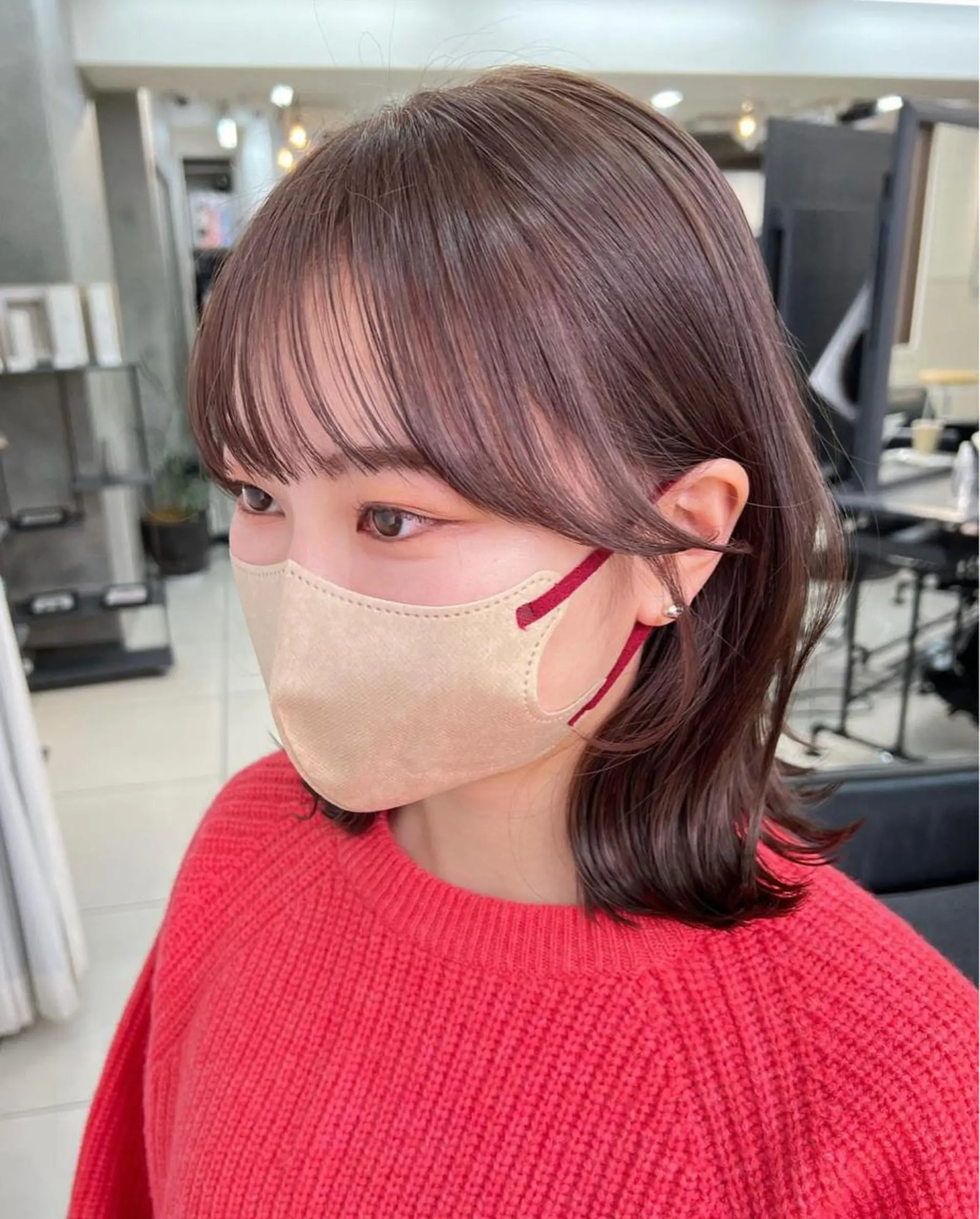 ミディアム カラー ナチュラル×色気パ ーマ 渋谷/マナミのヘアスタイル