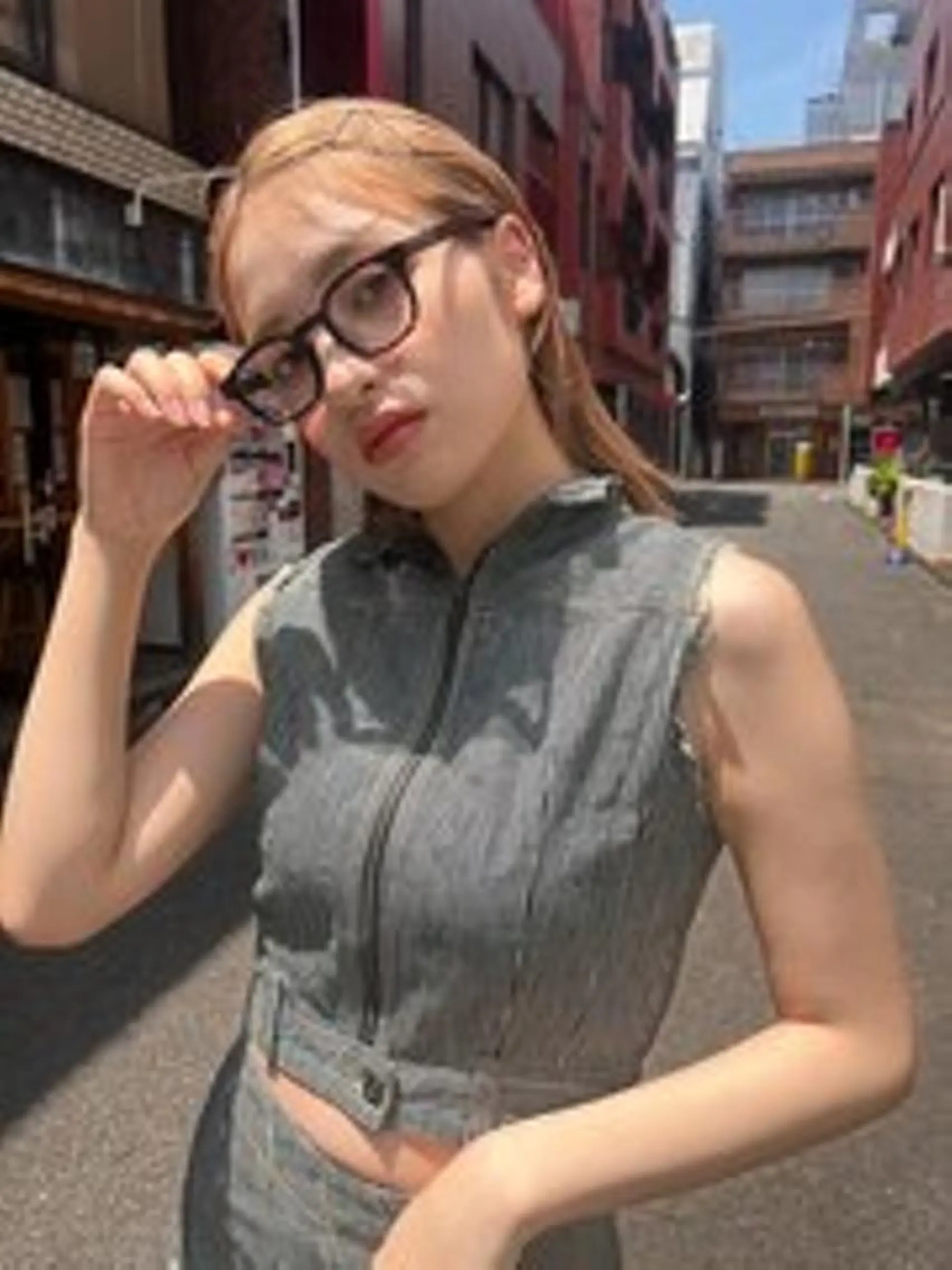 ミディアム カット ヘアカラー nelke/レイヤー 立川/ブリーチのヘアスタイル