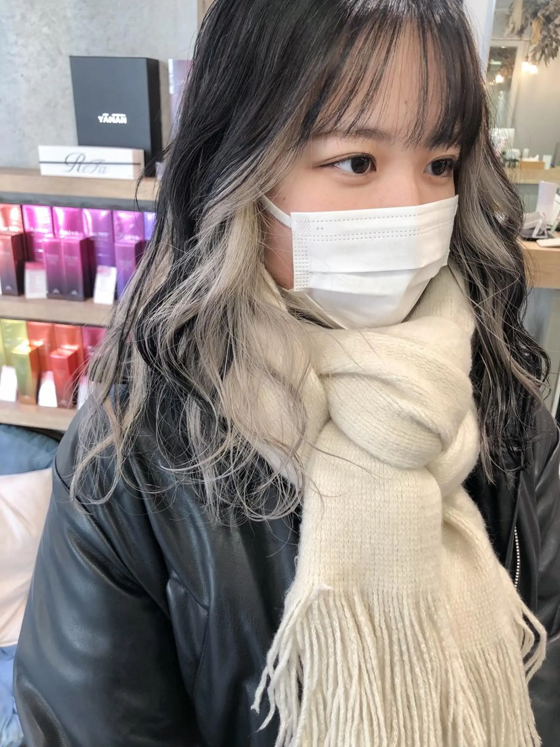 セミロング rii-🩰 トレンド韓国ヘアのヘアスタイル