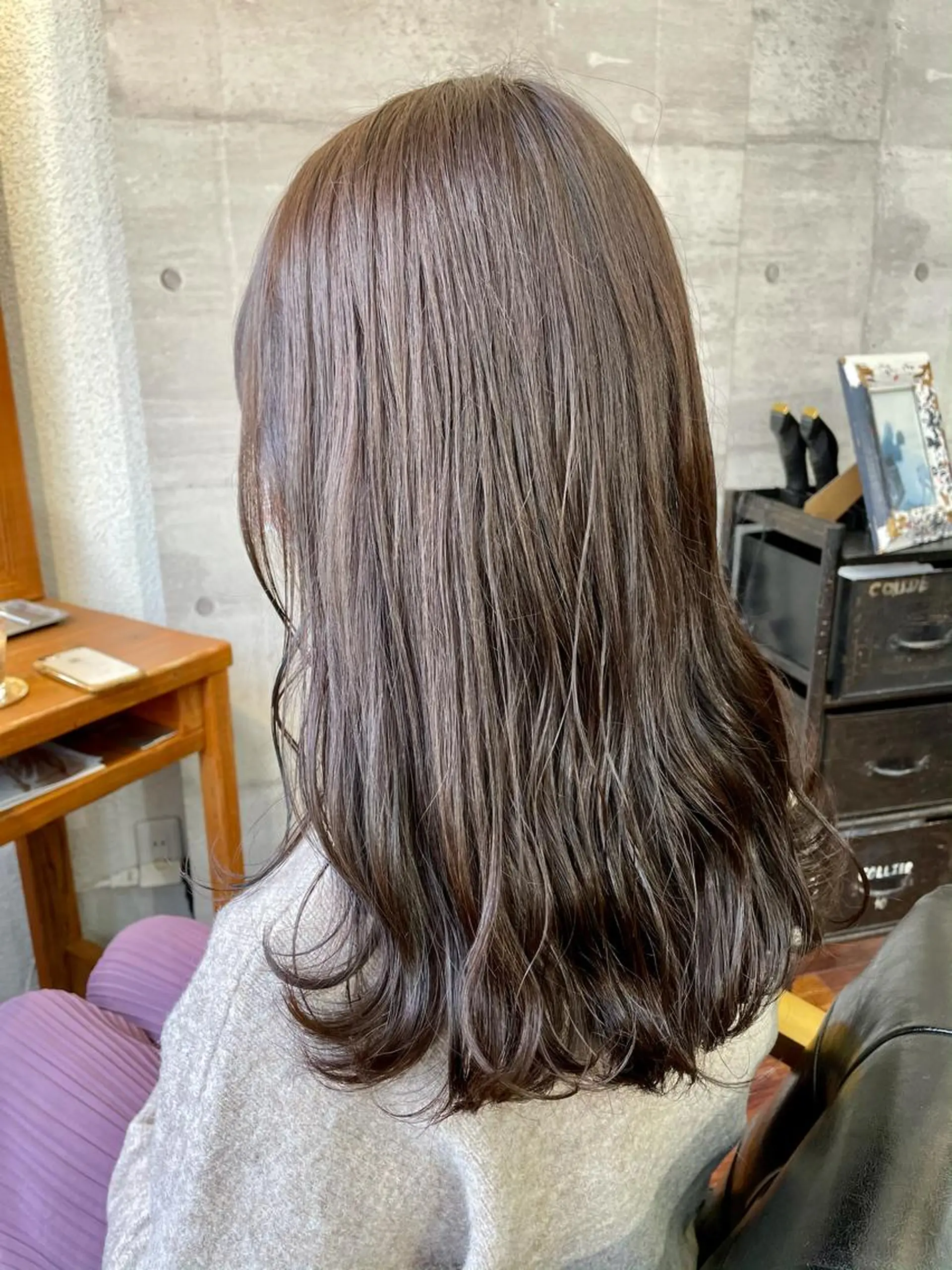 セミロング カラー アッシュ ハイライトカラー ハイトーンカラー イルミナカラー インナーカラー 江上拓郎/ショート /酸性ストレートのヘアスタイル