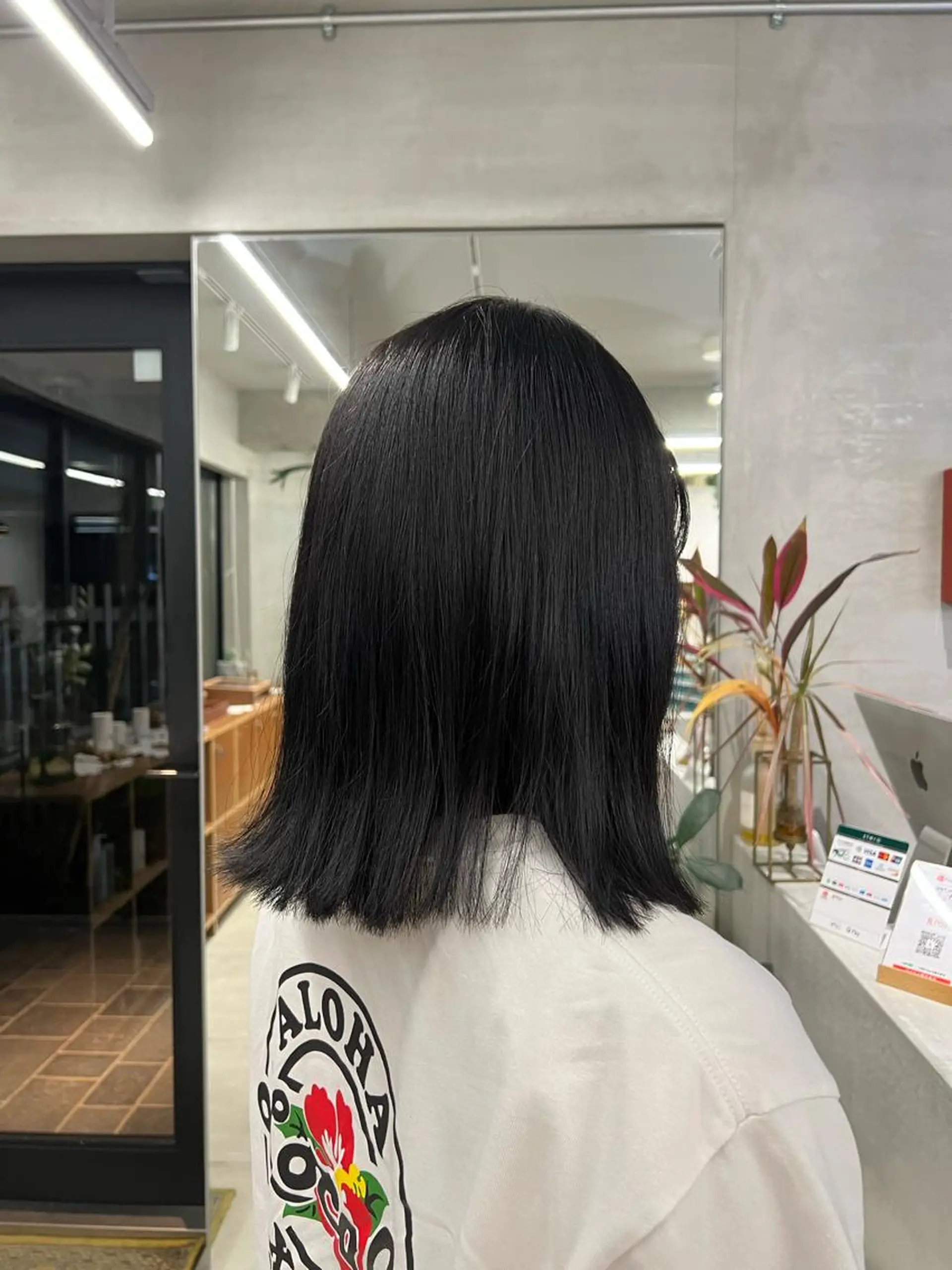 セミロング カラー ケアブリーチ/ ハイトーン/牧野のヘアスタイル