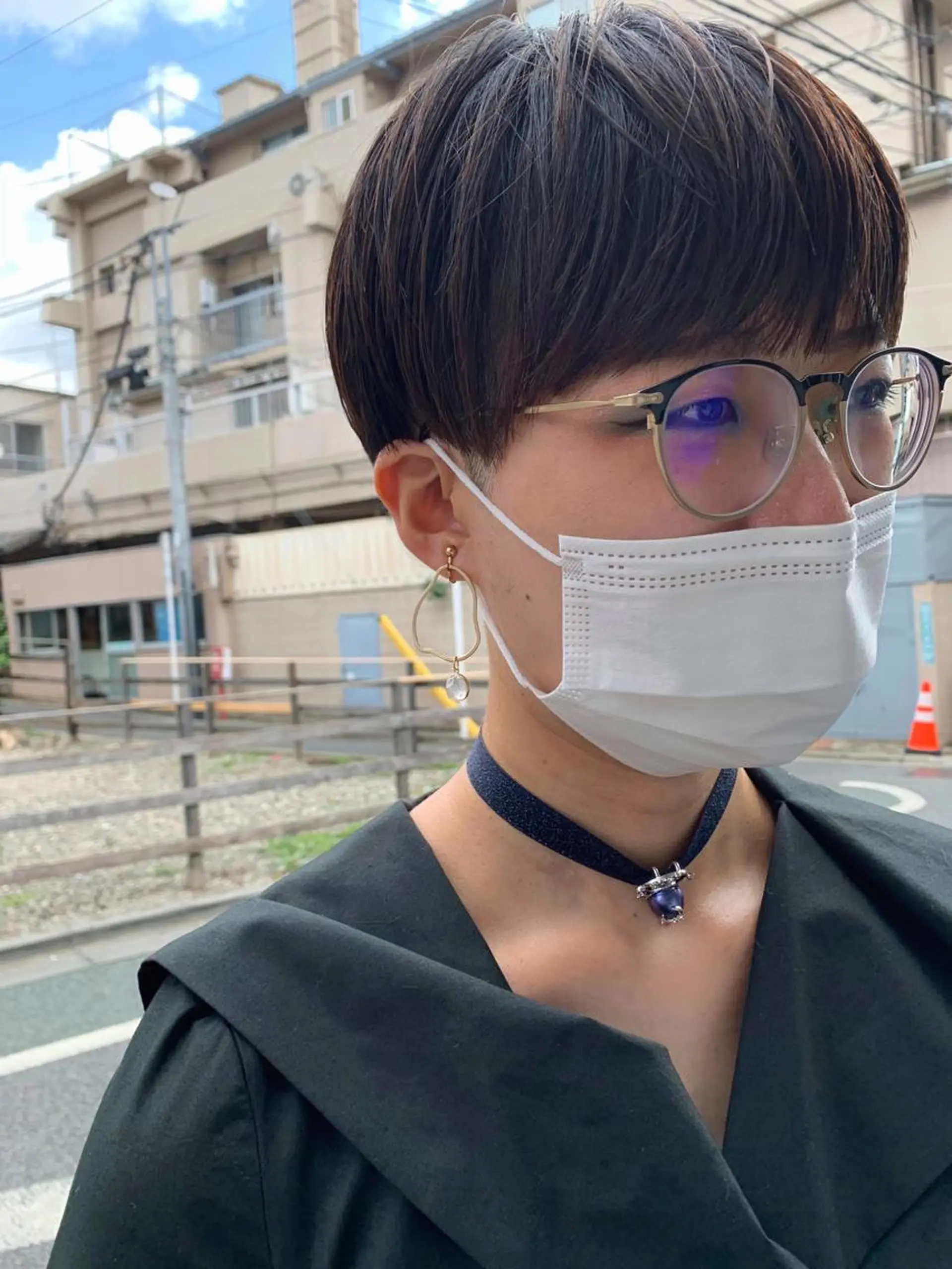 ショート カラー ショートヘア パーマ/透明感カラー /ボブ/吉田一生のヘアスタイル