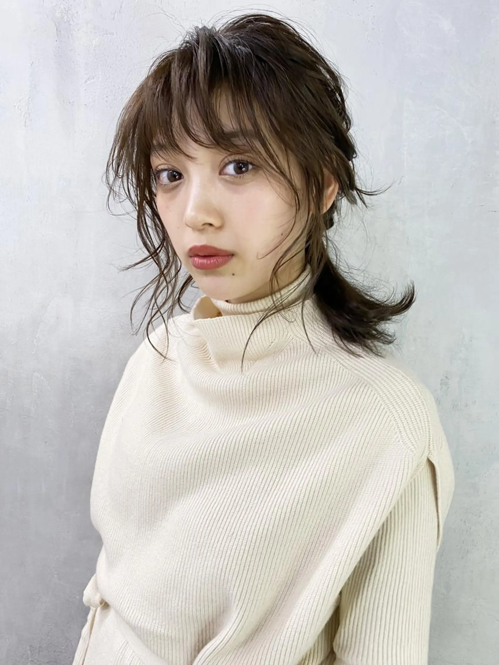 ミディアム カラー パーマ ヘアアレンジ ITbyALBUM 中野店のヘアスタイル