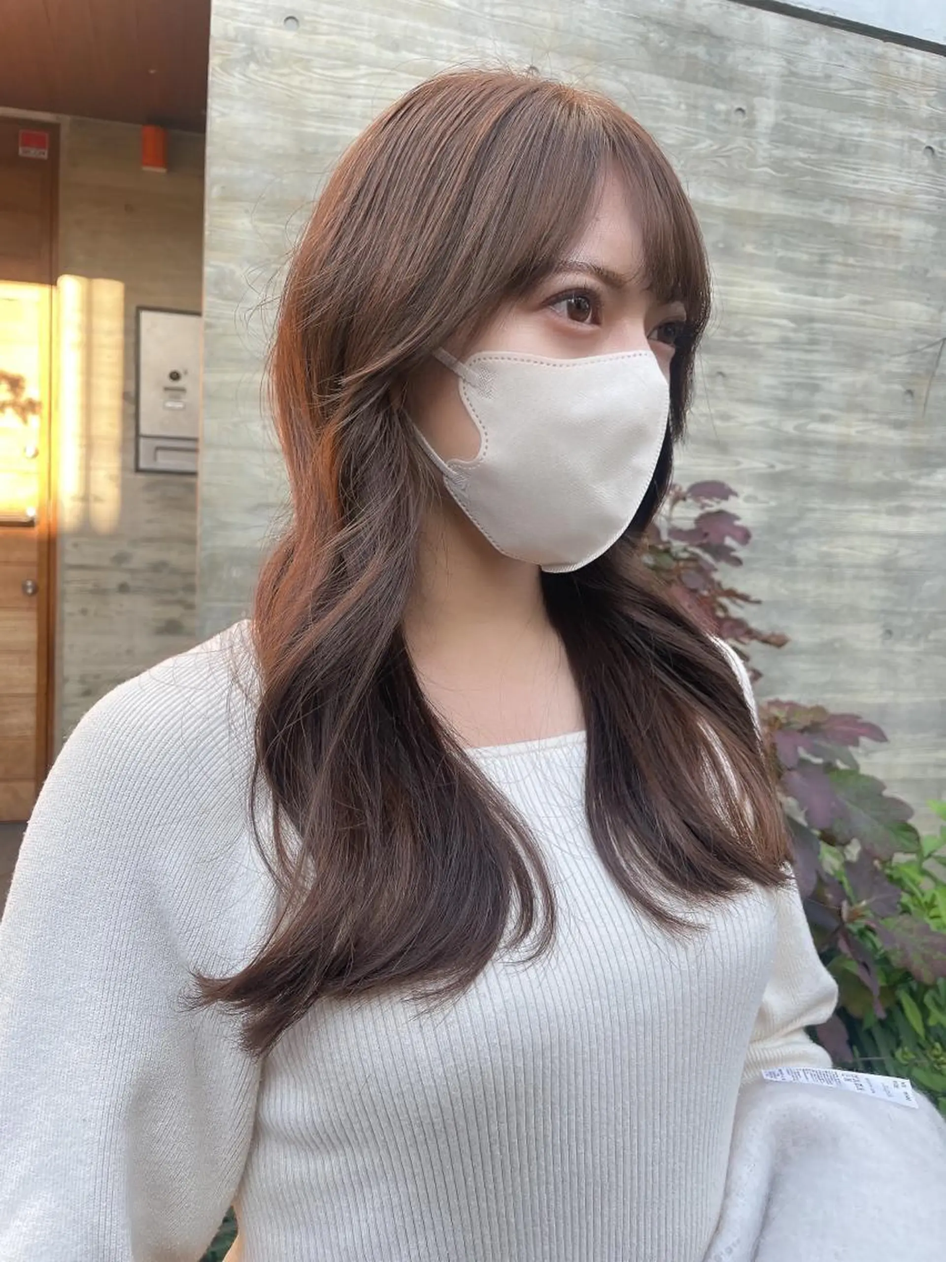 ロング カラー 顔周りカット× 髪質改善【リョウ】のヘアスタイル