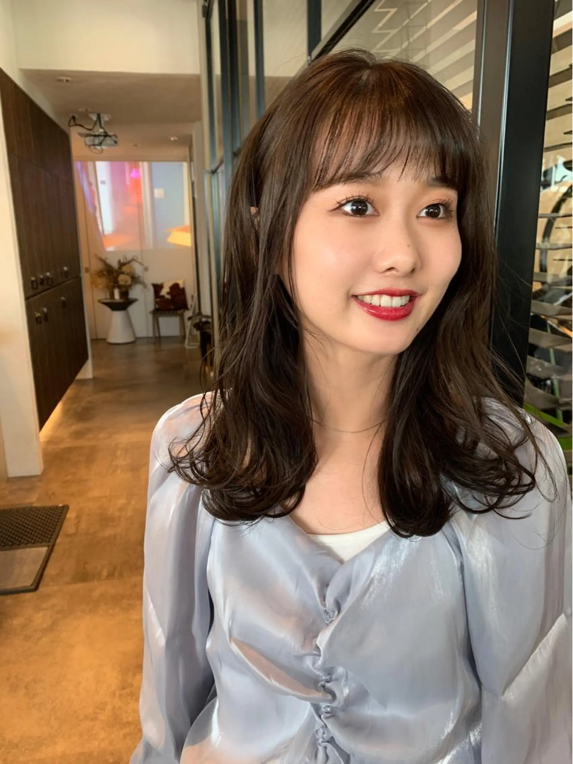 セミロング カラー カット ヘアカラー トリートメント 🉐レイヤー/塩見 弘樹🉐渋谷のヘアスタイル