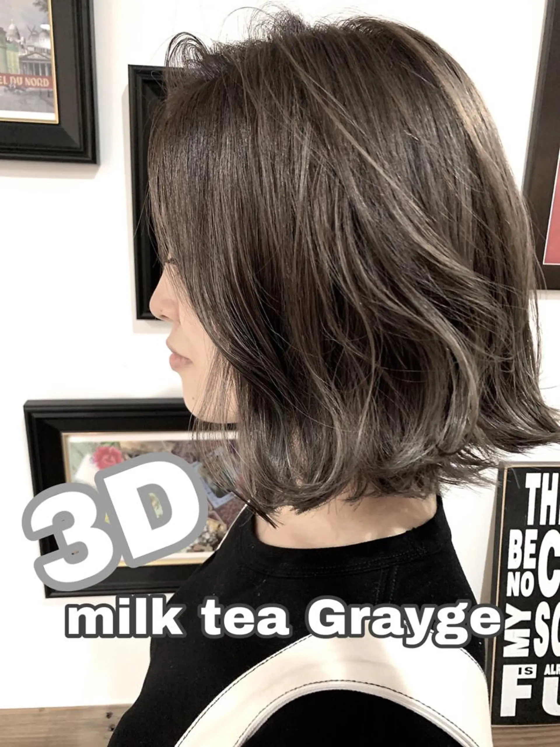 ミディアム カラー ハイライトカラー ハイライト カット ヘアカラー トリートメント ヘアセット hair design NORM所属・吉田裕太/ハイライト ダブルカラーのヘアスタイル