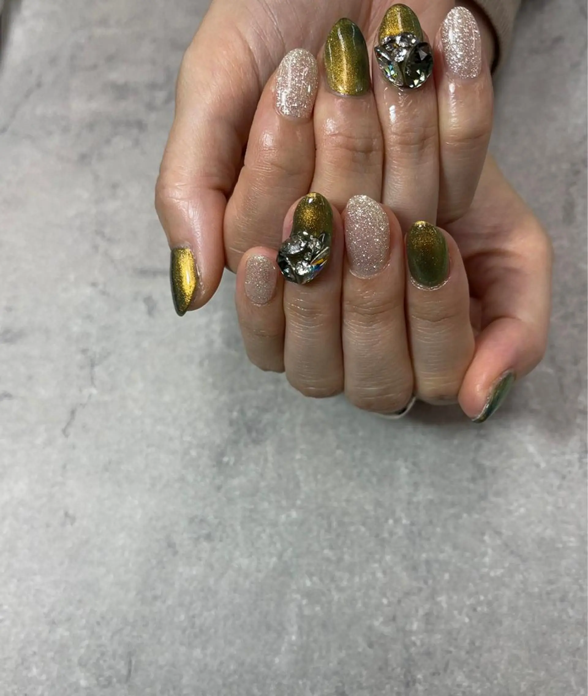 ネイル マグネットネイル ワンカラーネイル ハンドネイル ハンドケア FASTNAIL PLUS 新宿店のネイルデザイン