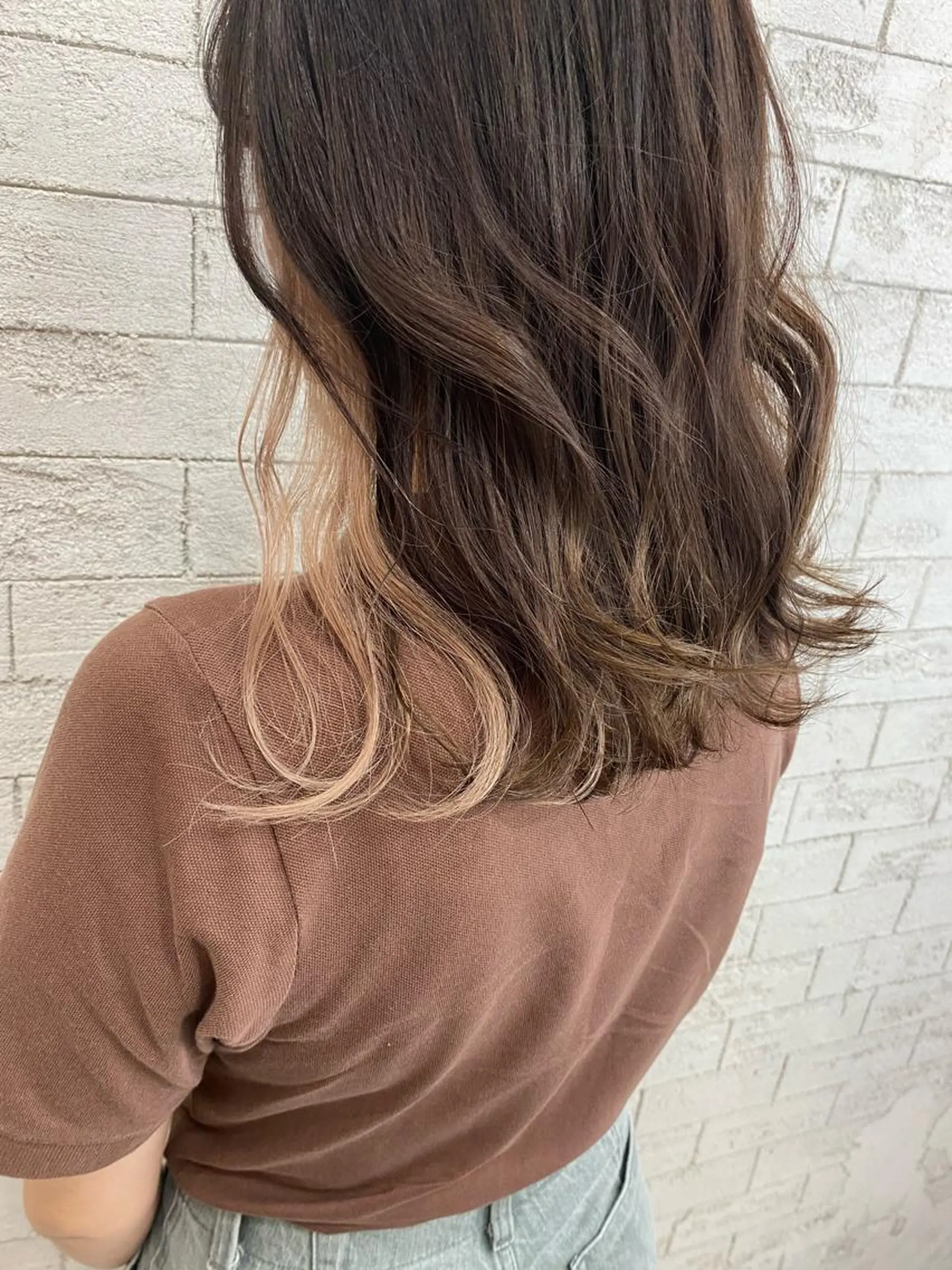 ミディアム カラー ヘアカラー トリートメント ヘアセット Eleanor立川北口所属・🦋YUI 髪質改善 ブリーチ　着付け🦋のヘアスタイル