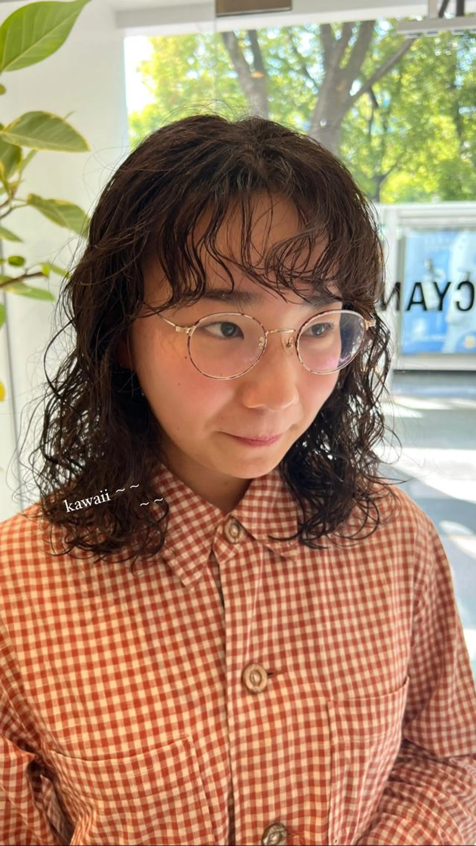 セミロング セミロングパーマ パーマ/名古屋パーマ / コデラ ナナホのヘアスタイル