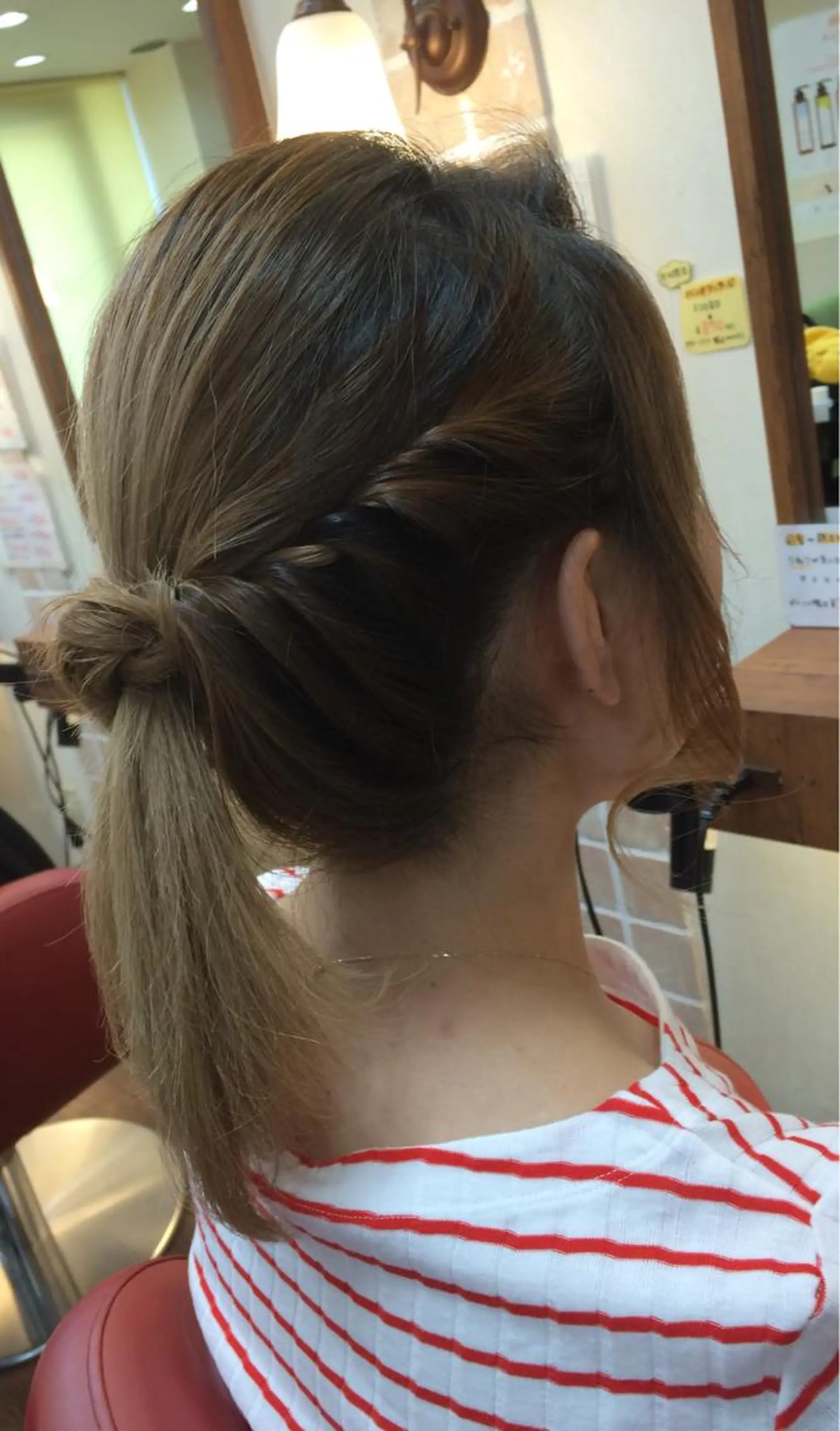 ミディアム ヘアアレンジ 大野 まゆのヘアスタイル