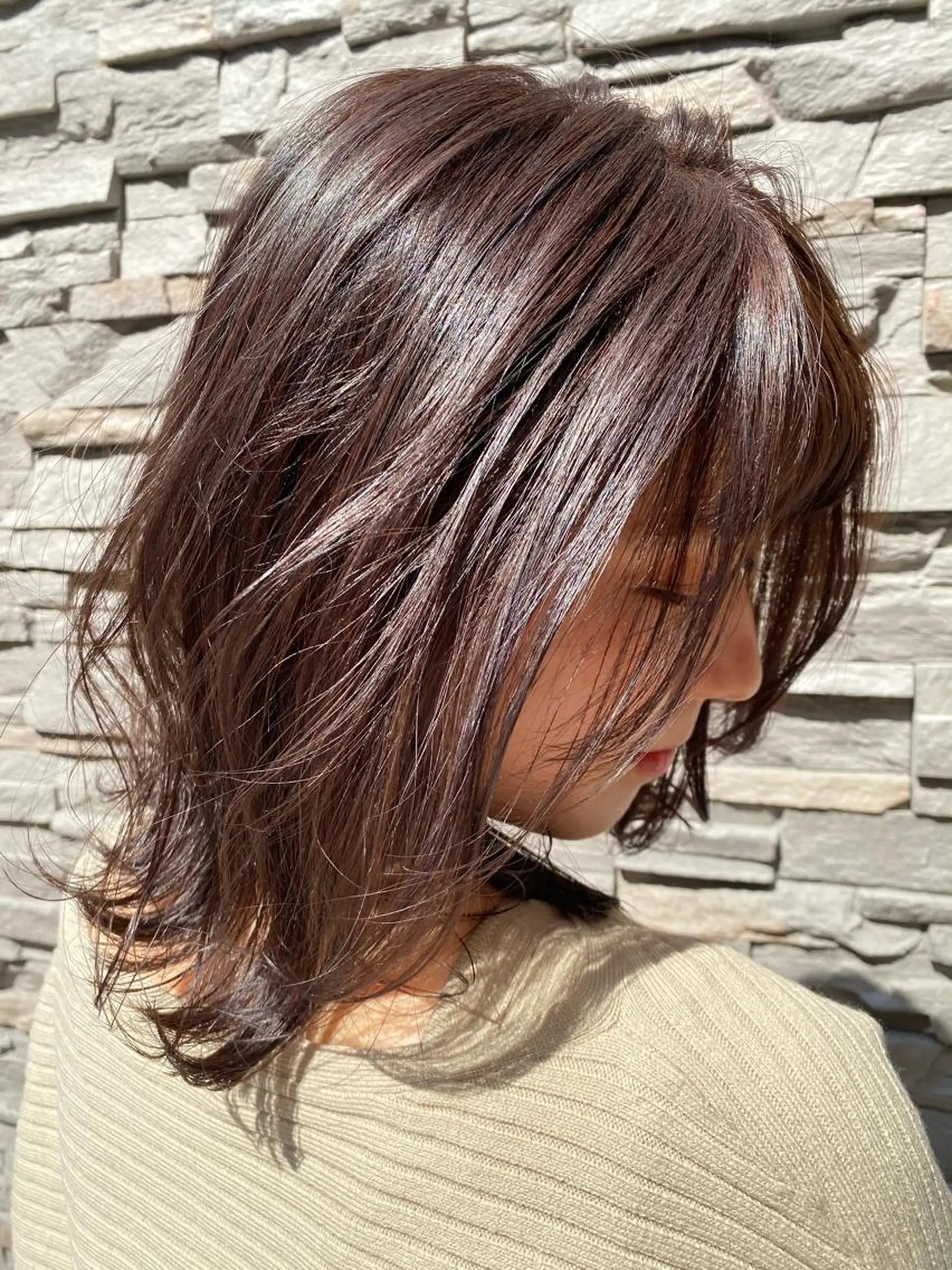 ミディアム 🫧ふじたまゆ🫧 レイヤーカット✂︎のヘアスタイル