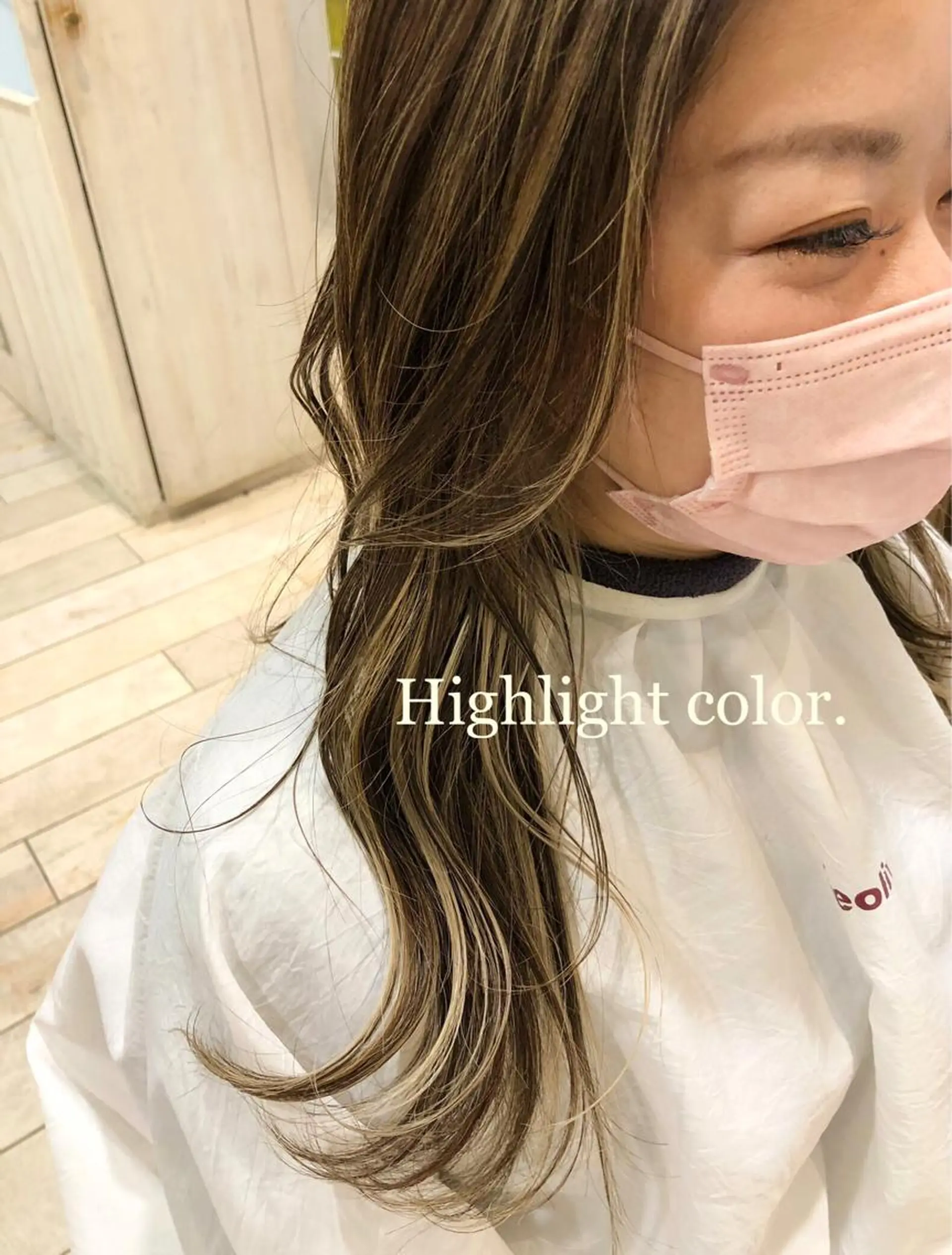 ロング カラー アッシュ ベージュカラー デザインカラー ハイライトカラー ハイライト カット ヘアカラー 柔らかカラー🫧🌱 ナナコのヘアスタイル