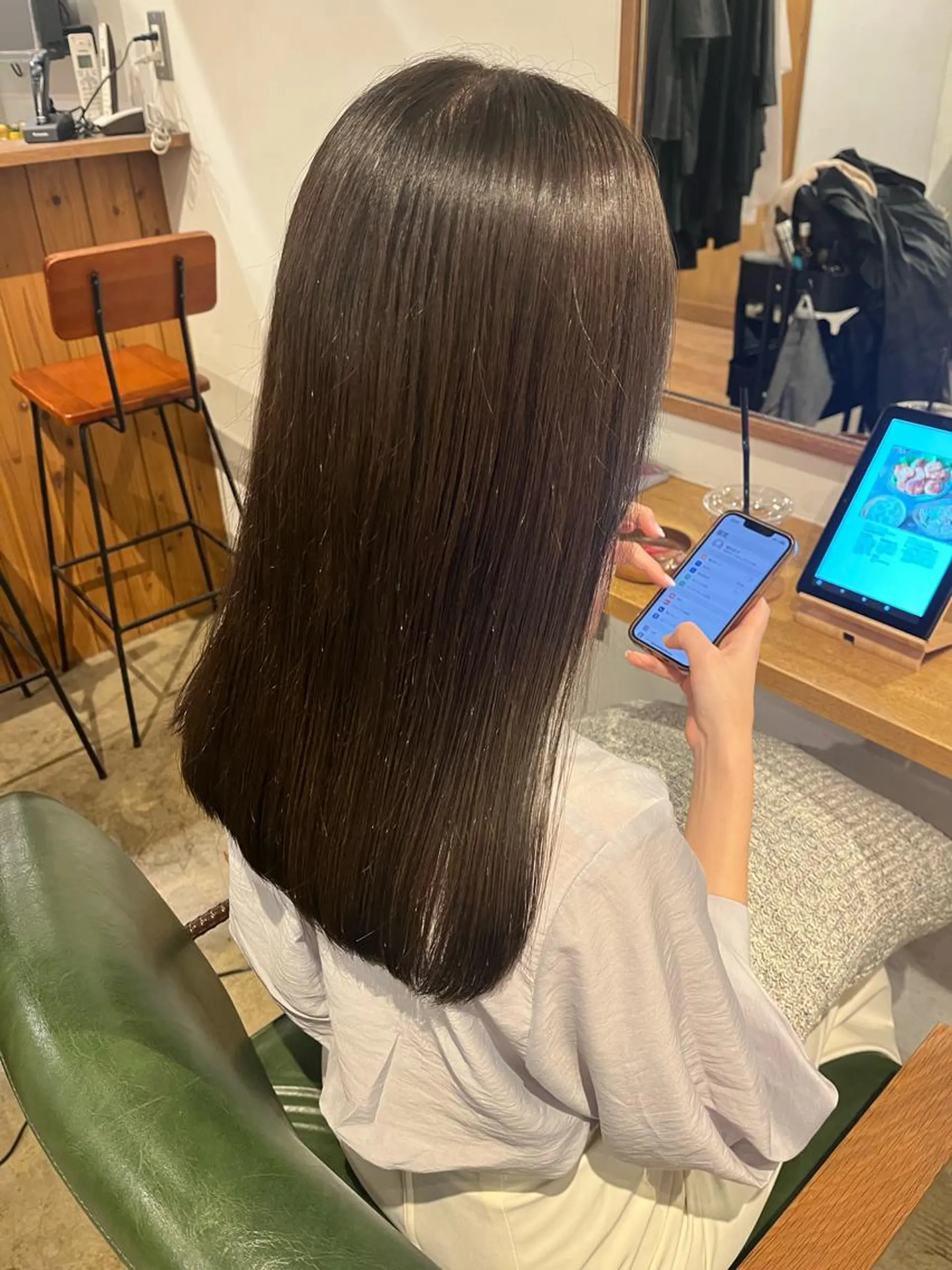 セミロング カラー ベージュカラー オリーブベージュ rimi/ショート /透明感カラーのヘアスタイル