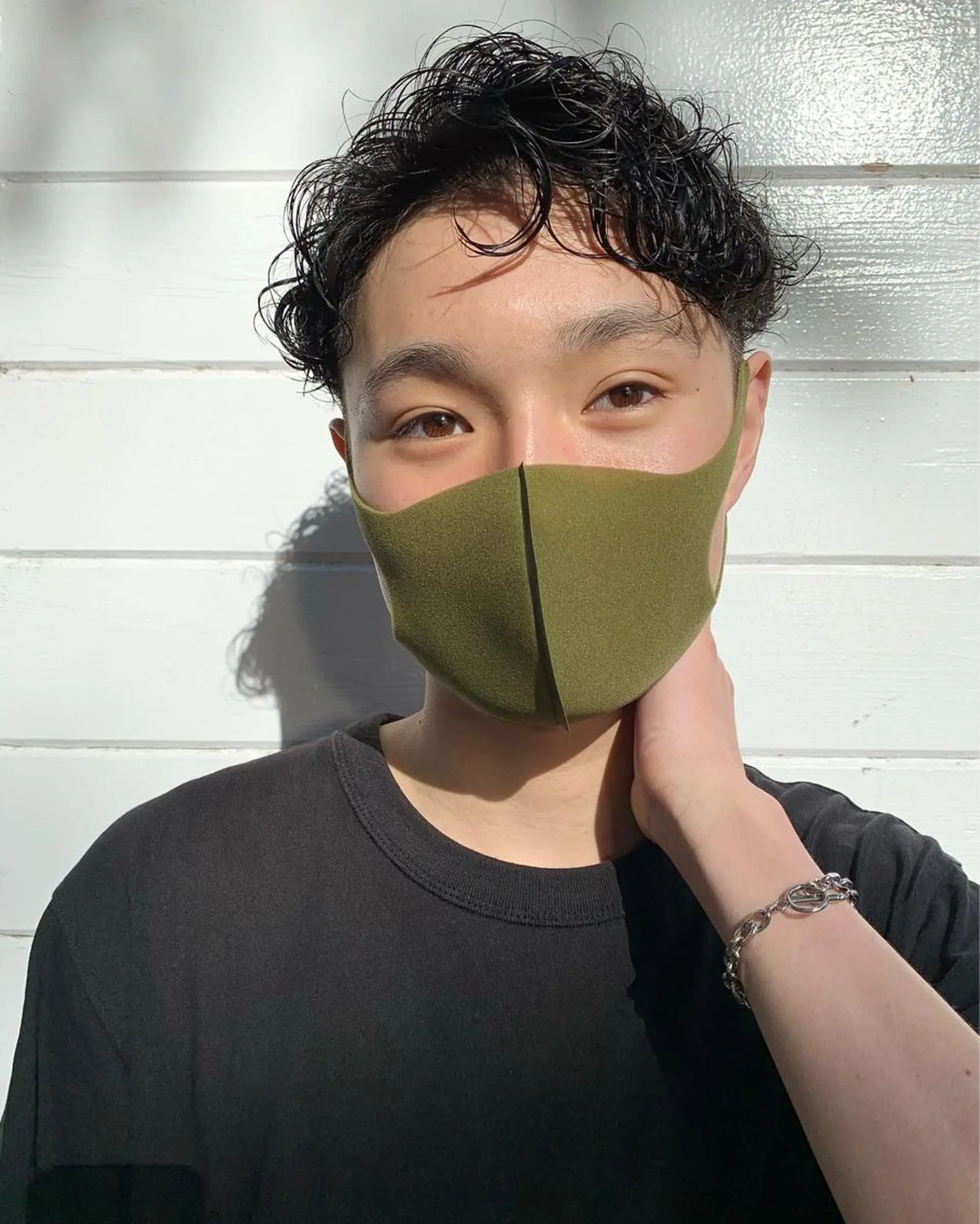 ショート カラー パーマ かきあげバング tension 【テンション】のヘアスタイル