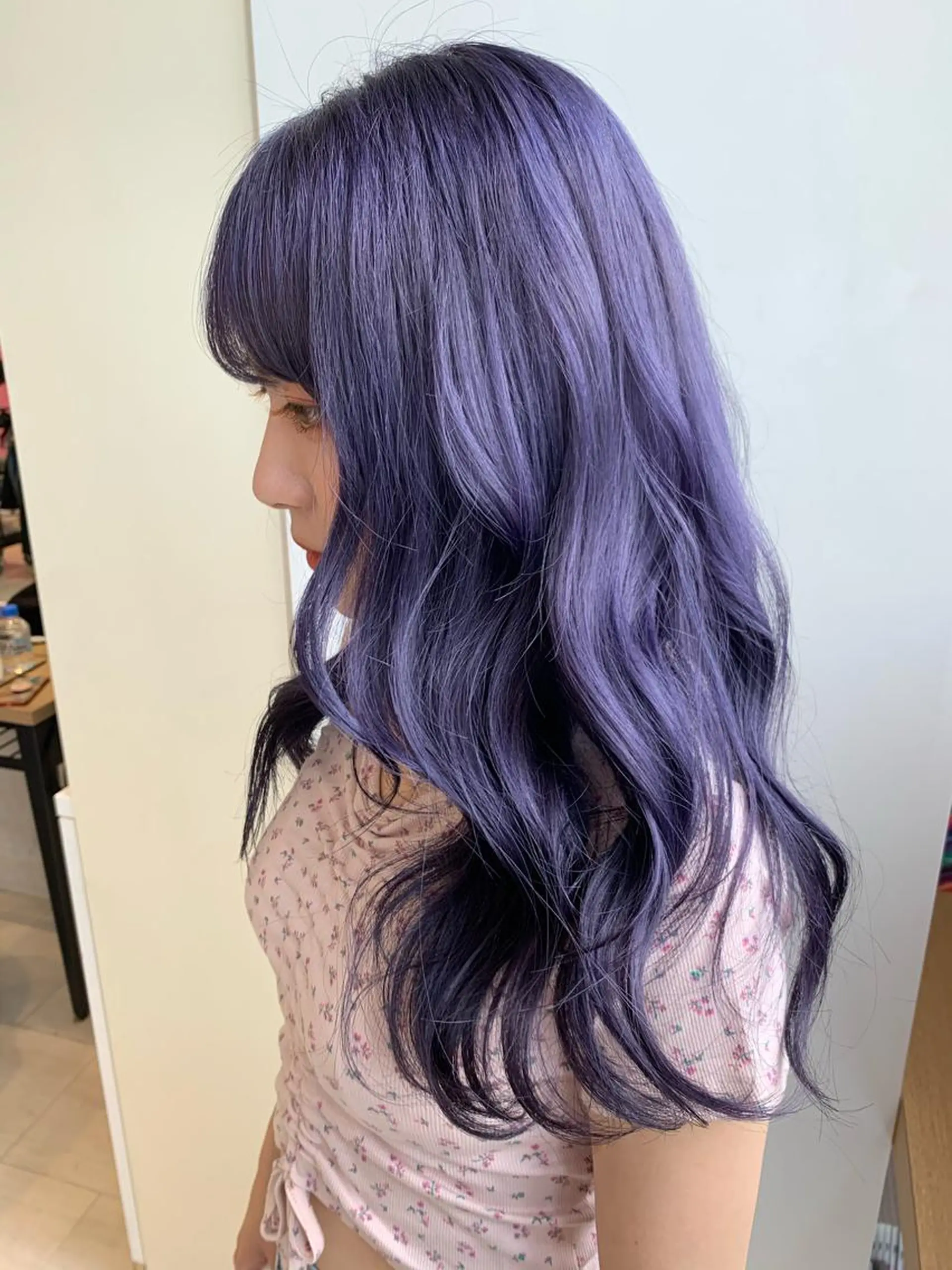 ロング カラー ブリーチ ケアブリーチ ラベンダーカラー カット ヘアカラー Le'a渋谷所属・インナーエクステ渋谷 🦋KAJIのヘアスタイル