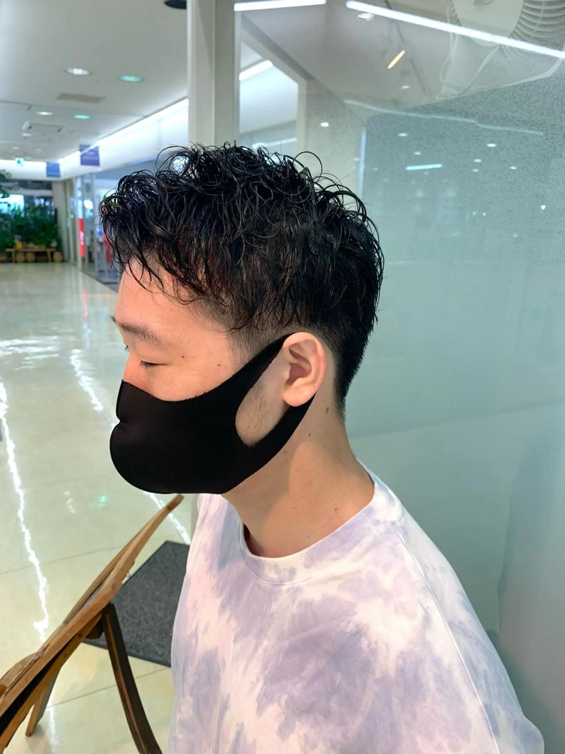 ショート パーマ メンズ カット パーマ ヘッドスパ 似合わせカラー/艶 髪質改善/ヨシザキのヘアスタイル