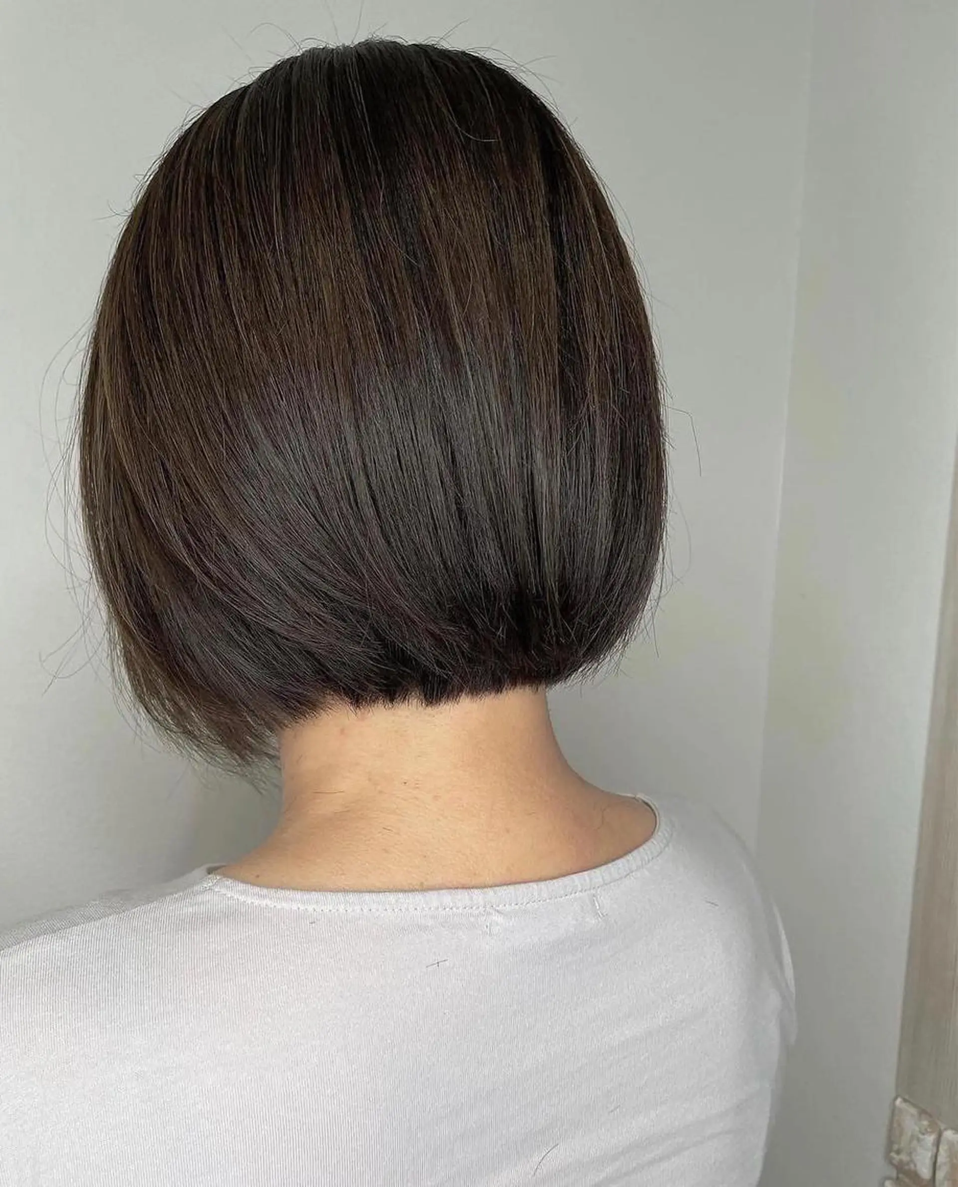 ミディアム カラー アッシュ ブラウンカラー 透明感カラー ナチュラルブラウン ボブ カット ヘアカラー トリートメント 河合秀明/ショート /ボブ/レイヤーのヘアスタイル