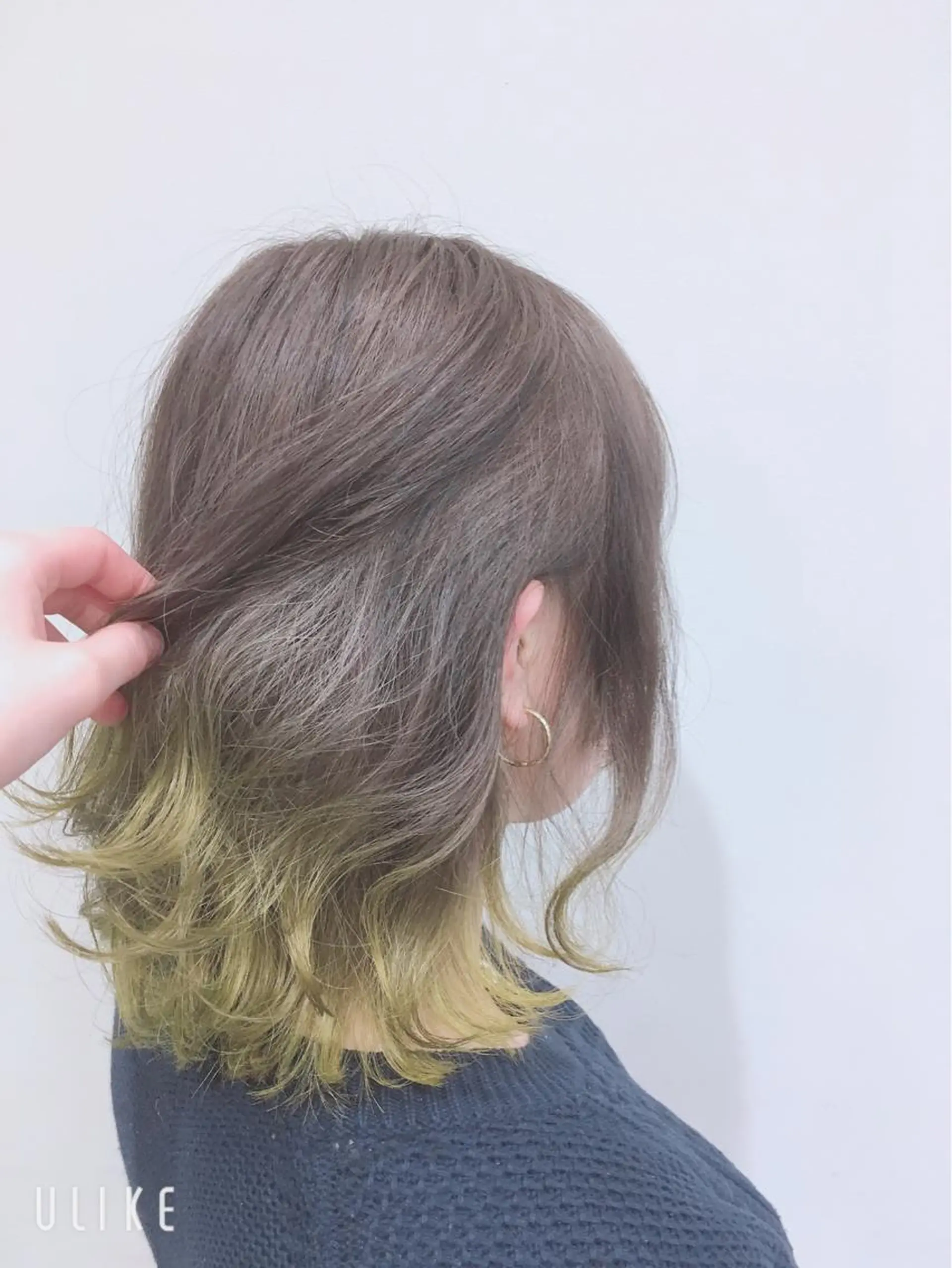 セミロング カラー ダブルカラー グラデーションカラー カット ヘアカラー トリートメント sato manamiのヘアスタイル
