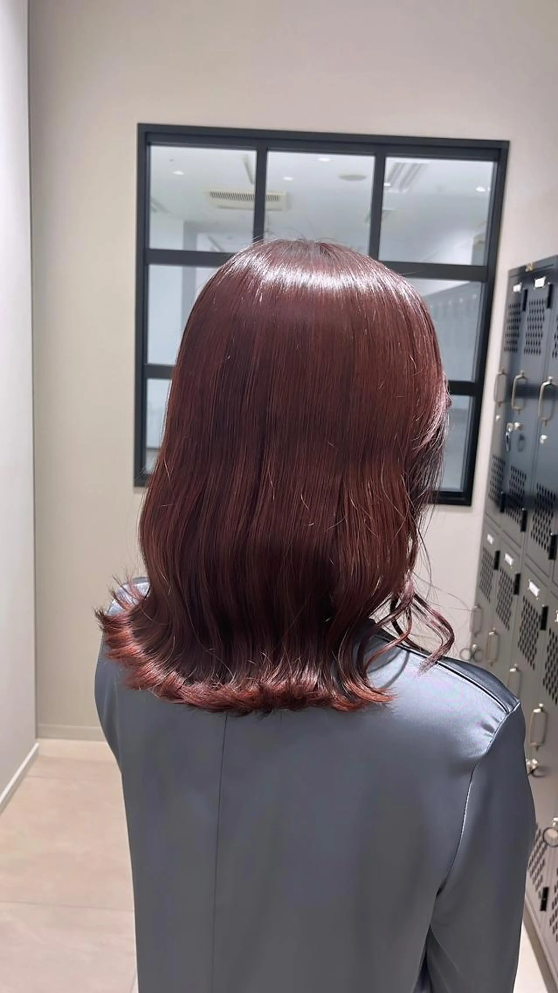 ミディアム カラー ブラウンカラー レッドカラー レッドブラウン カット ヘアカラー トリートメント ROW町田★ 船木のヘアスタイル