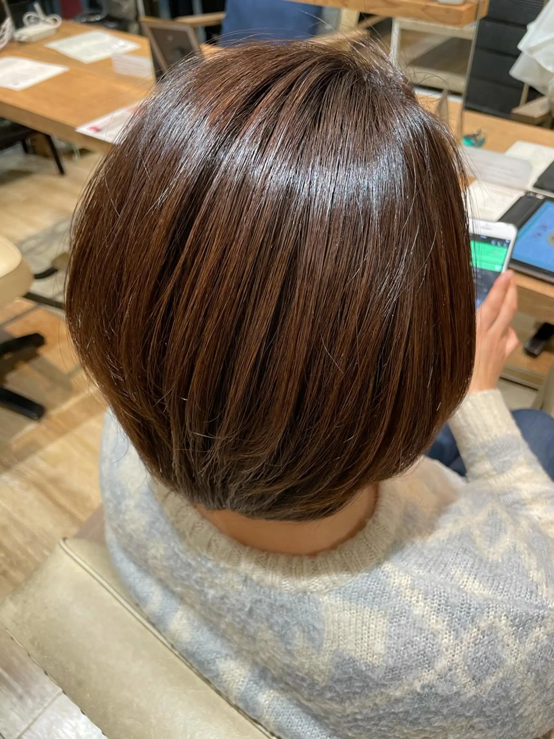 ショート カラー ボブカット 佐々木 祐太のヘアスタイル