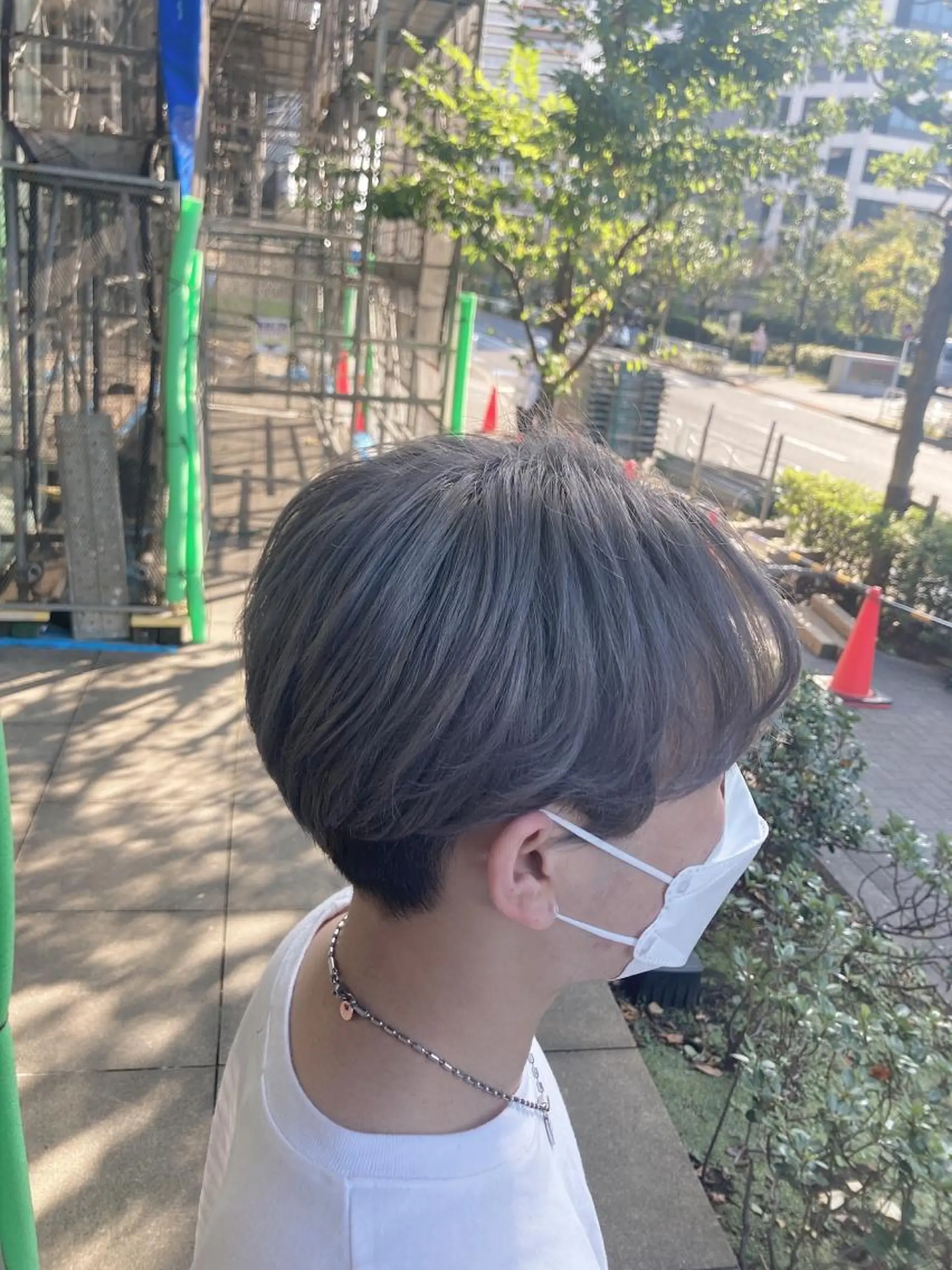 ショート カラー パーマ メンズ シルバー シャルマン銀座店所属・🌟東銀座マンツーマ ン🌟タカナシのヘアスタイル