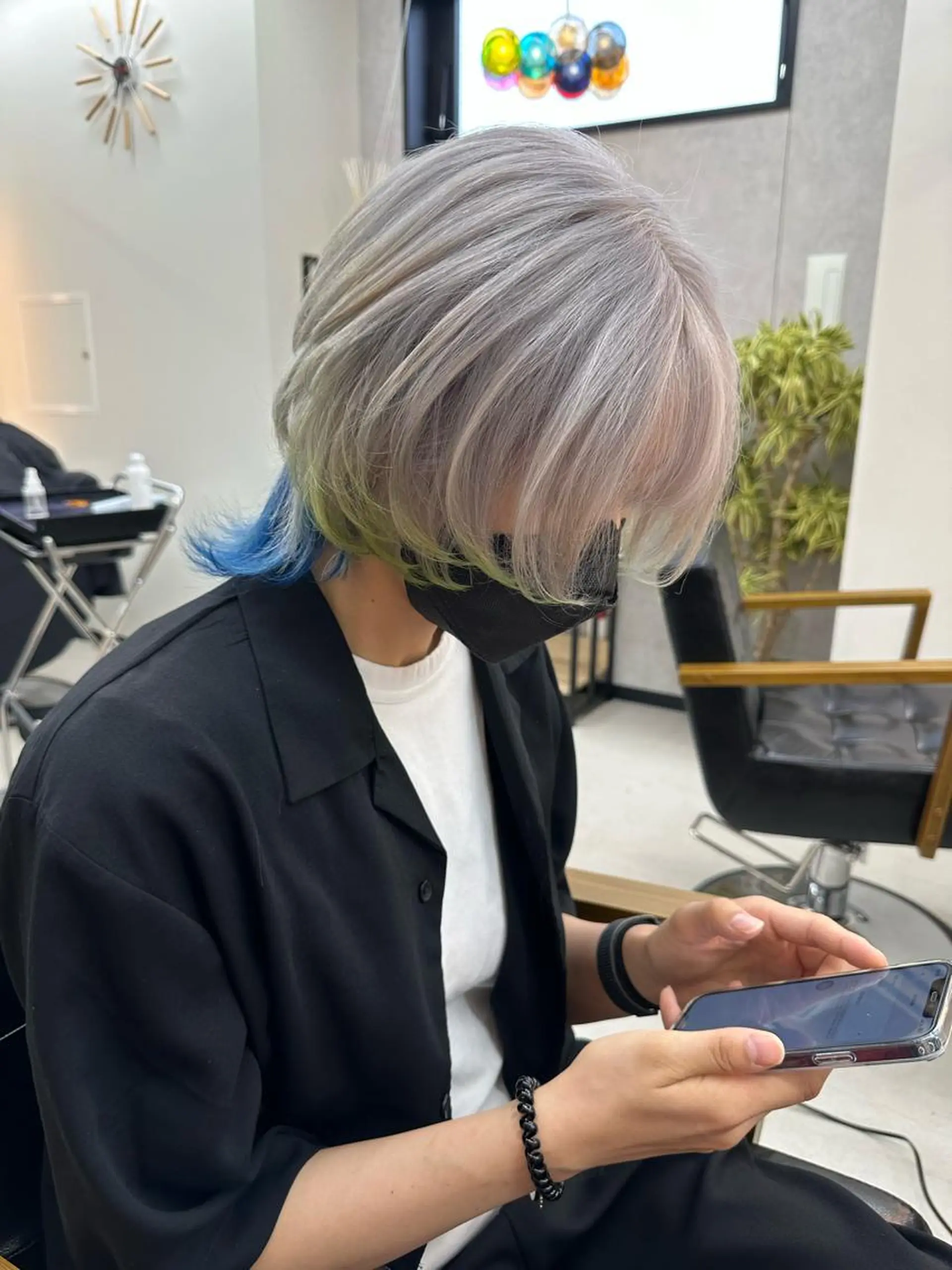 ミディアム カラー カット ヘアカラー トリートメント 𝐑𝐲𝐮𝐤𝐢 【店長】ALEAPのヘアスタイル