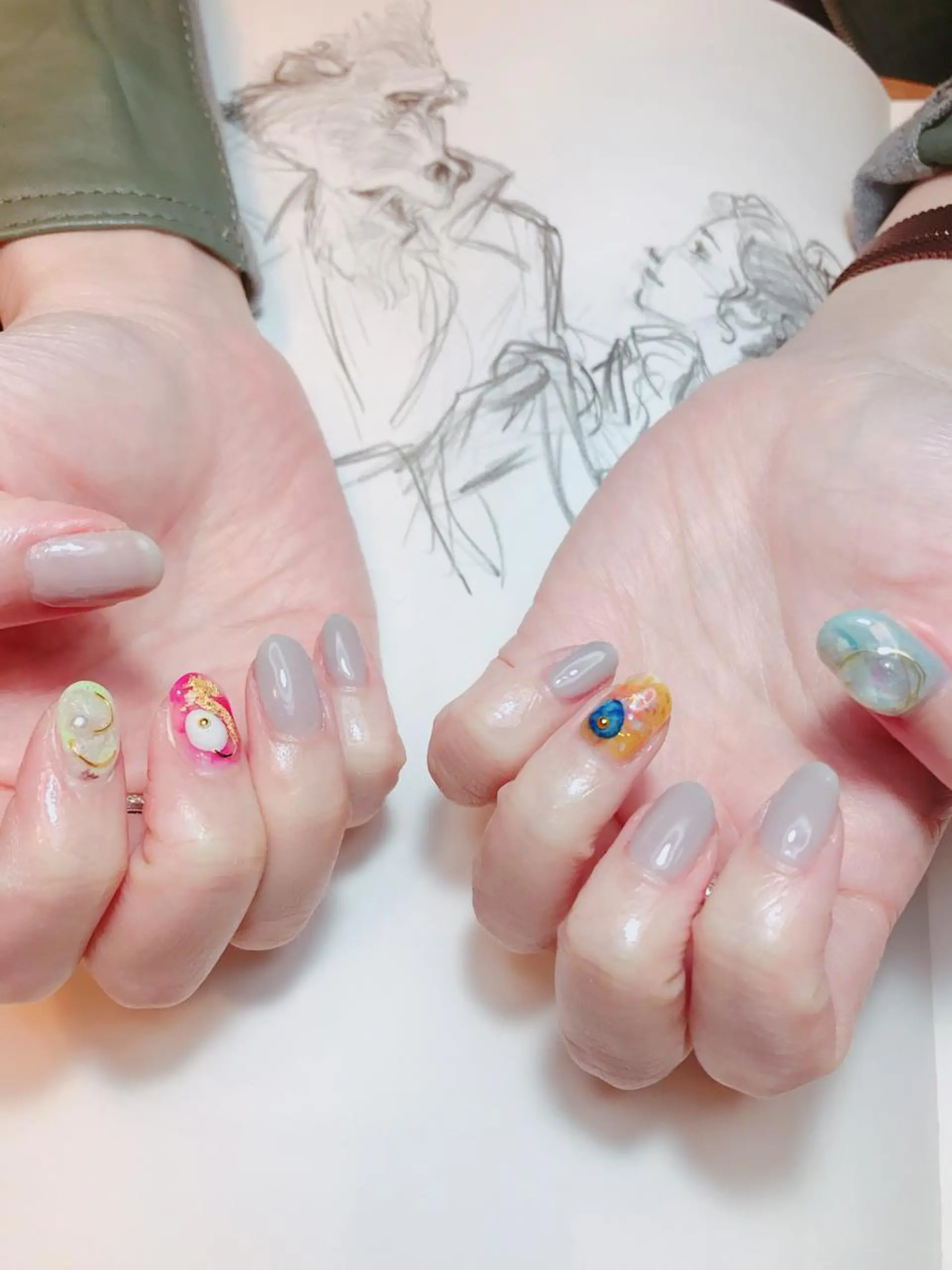 ネイル ニュアンスネイル owlnail /持込みデザイン専門のネイルデザイン