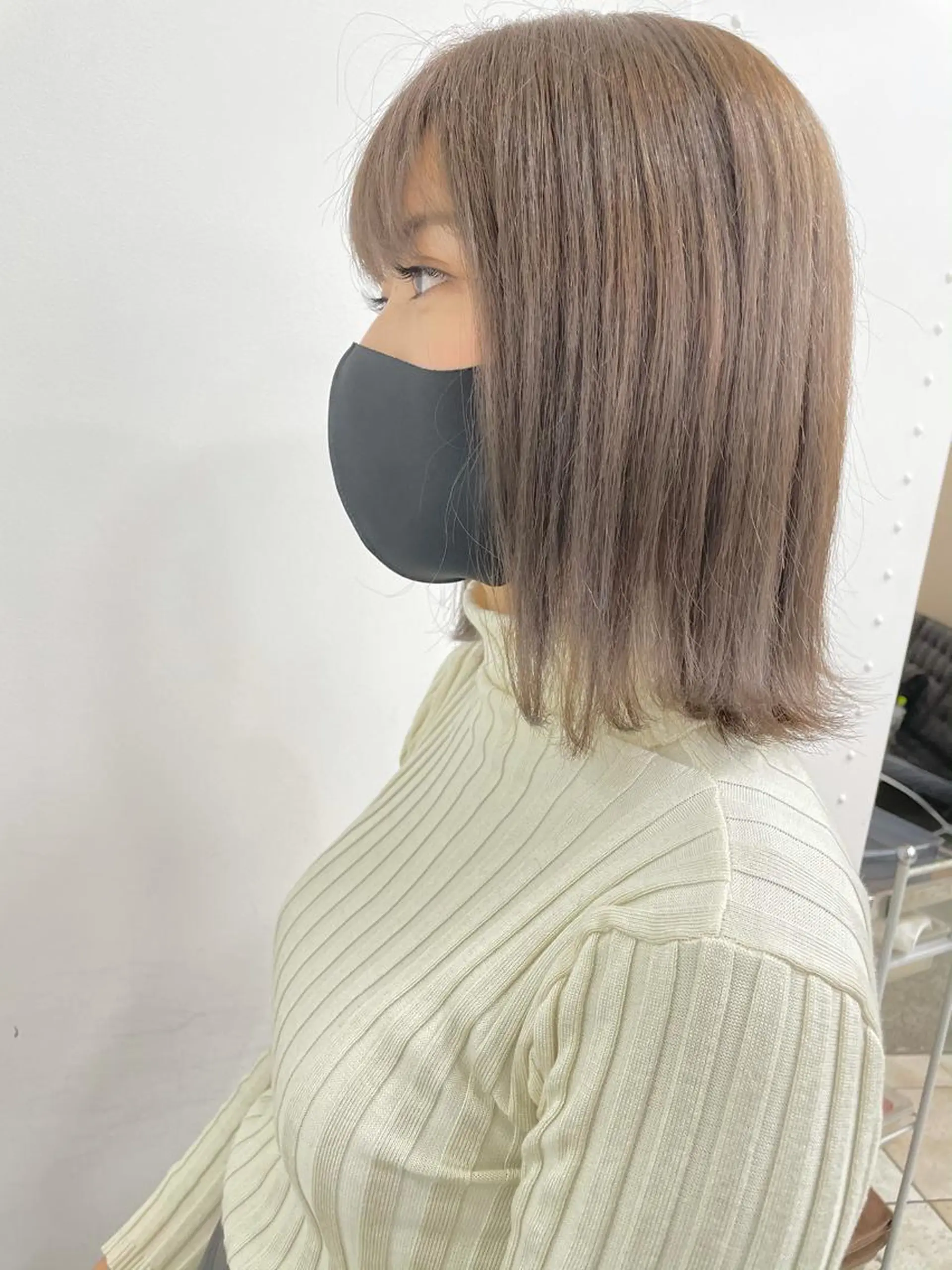 ミディアム カラー 新宿/韓国レイヤー/ 髪質改善/佐藤航のヘアスタイル