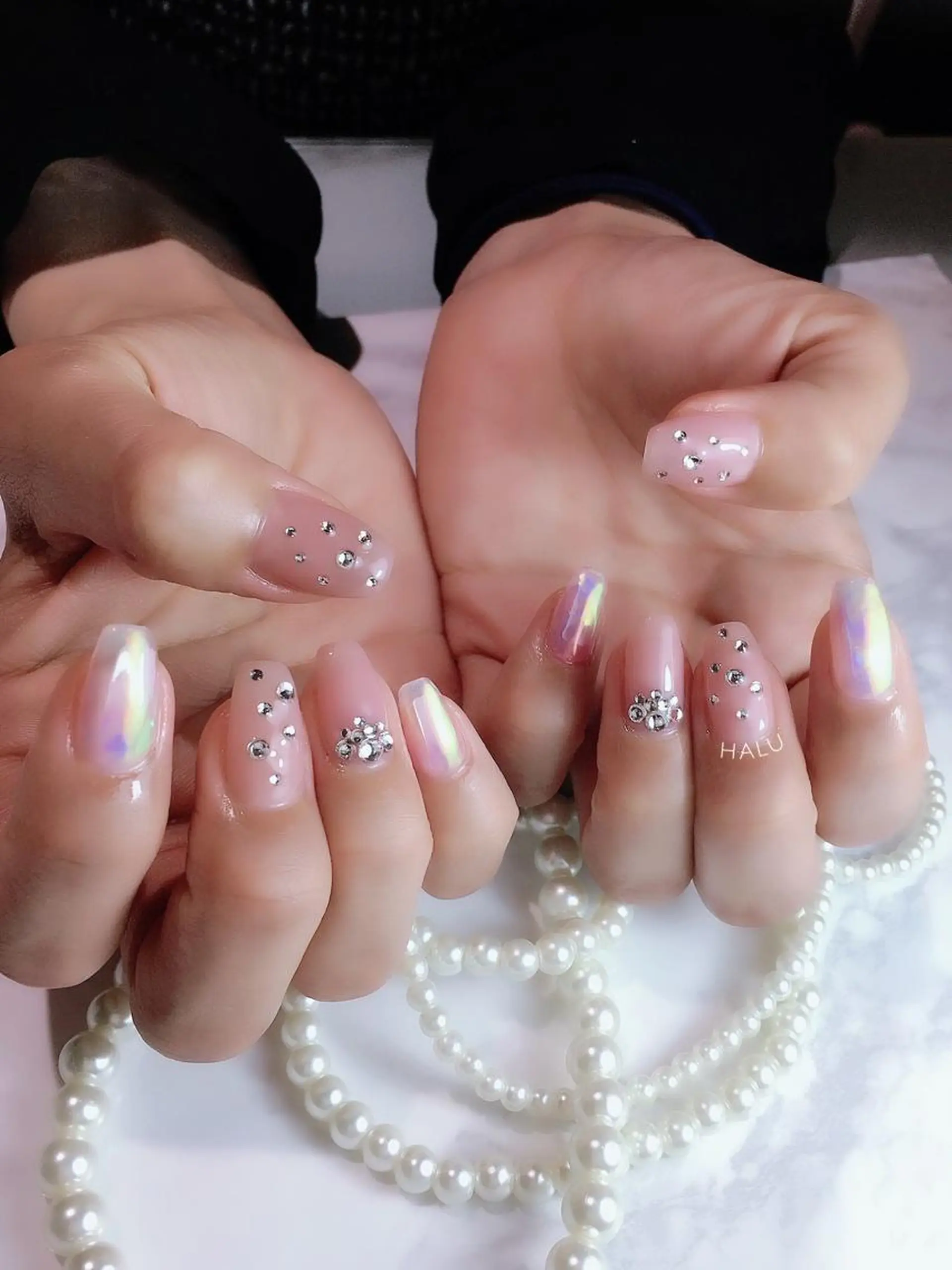 ネイル 氷ネイル・うるうるネイル HALU ハルのネイルデザイン