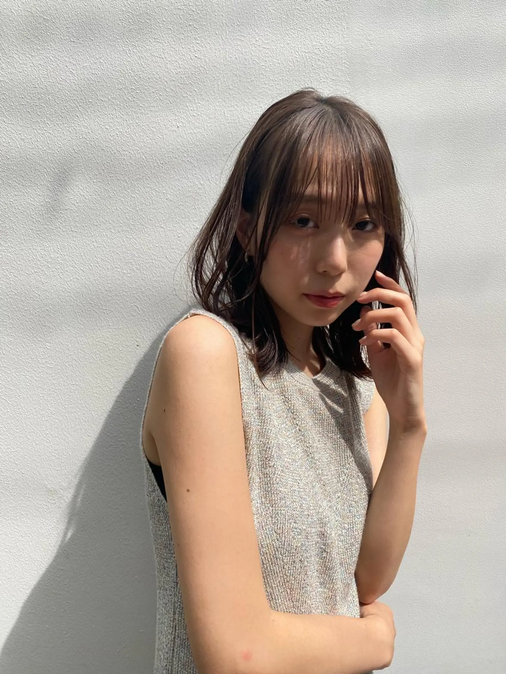 ミディアム ヘアカラー トリートメント ヘッドスパ ヘアセット 🍃透明感スタイル yu-ka🍃のヘアスタイル